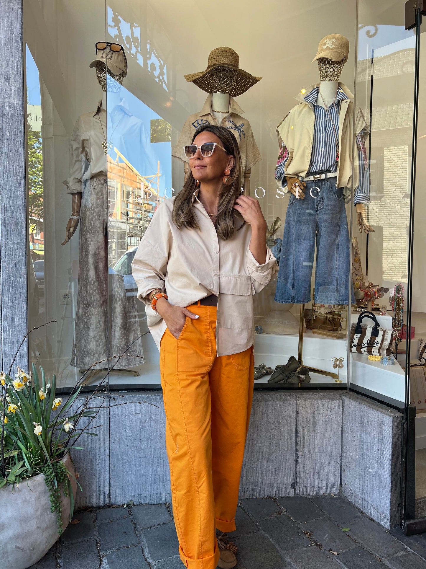 BARREL PANTS ORANGE