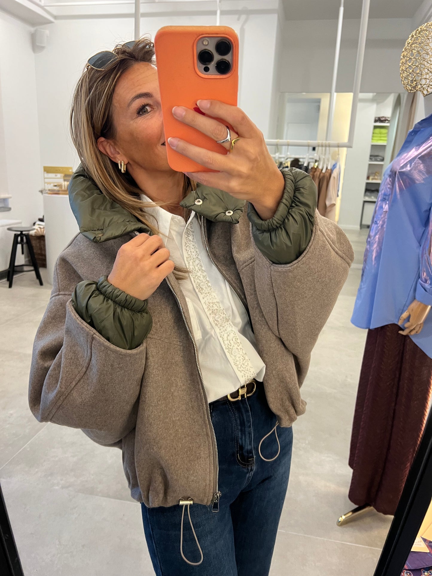 JACKY JACKET TAUPE laatste SM