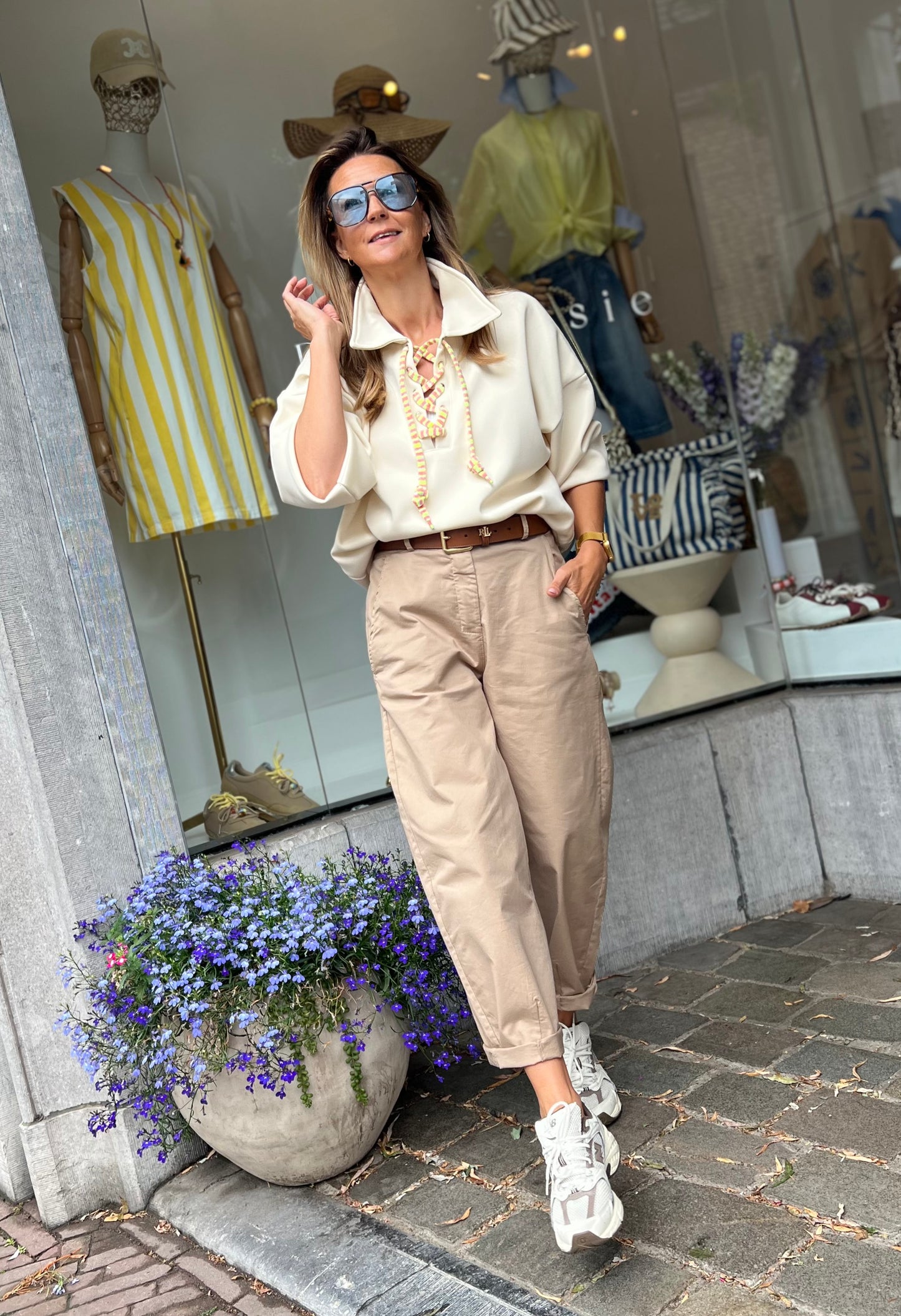 YAZZY BARREL PANTS CAMEL