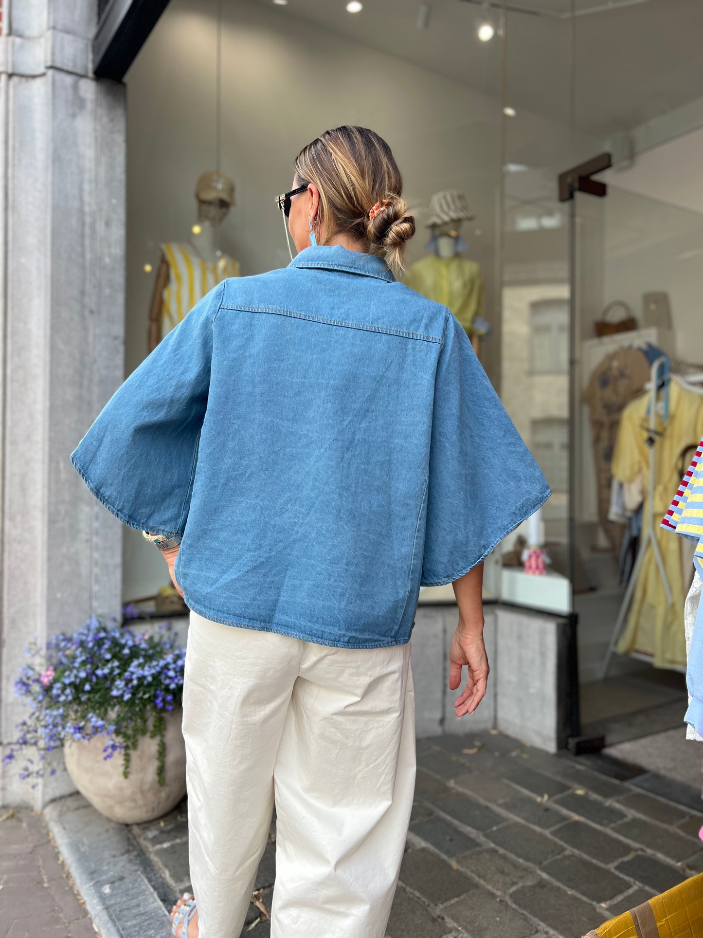 NORMY DENIM BLOUSE laatste S