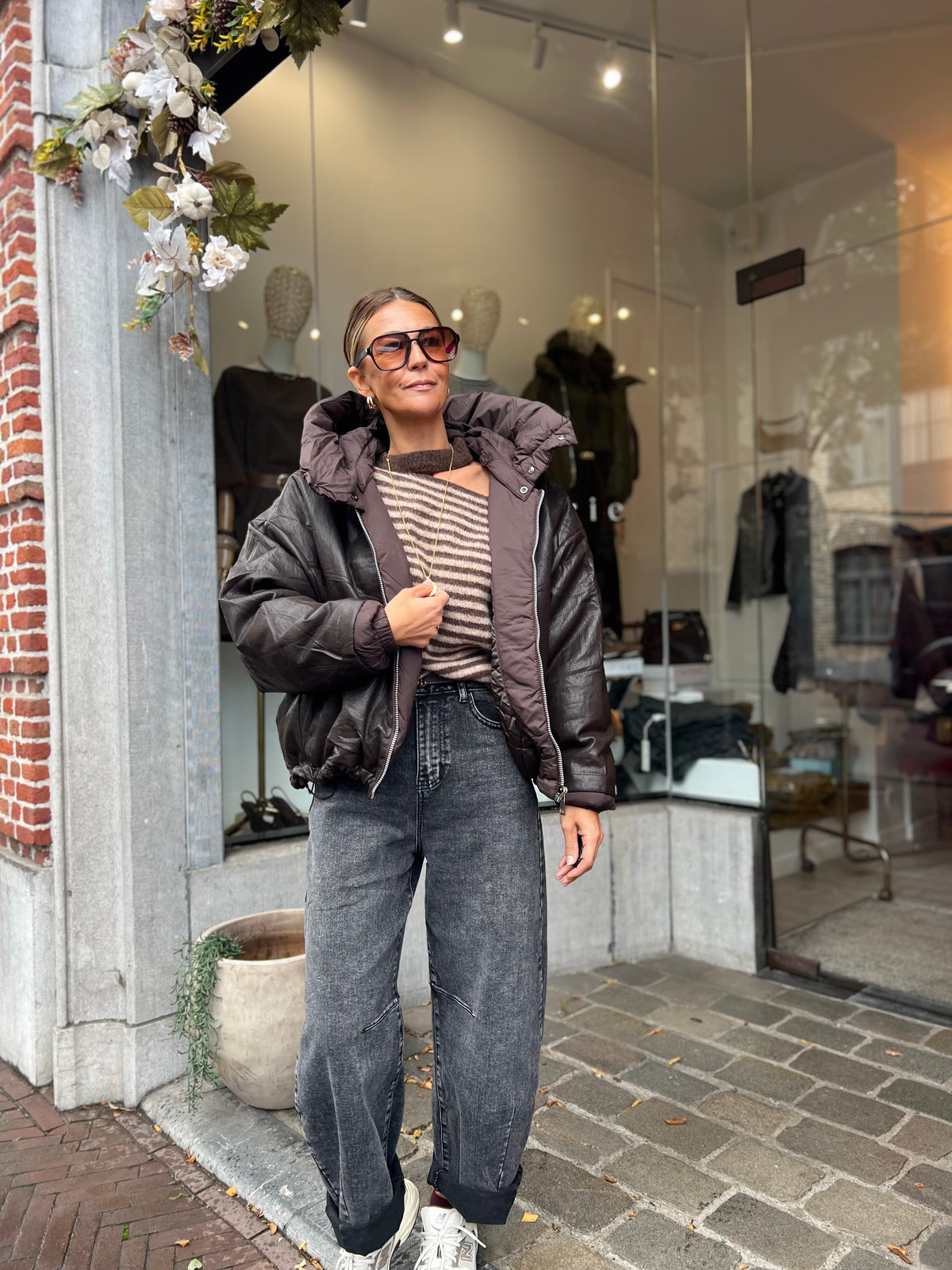 JONAH PUFFER JACKET BROWN