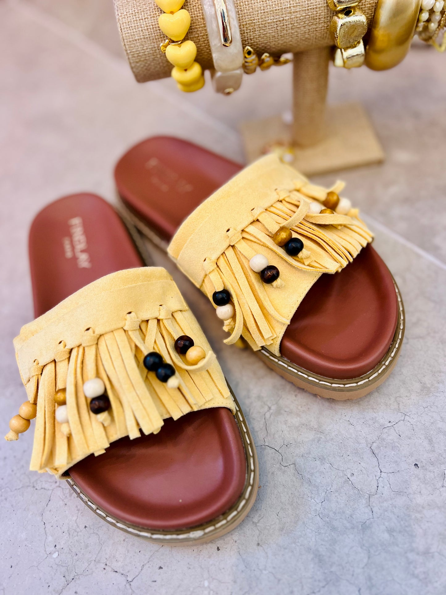 BACHA SLIPPERS YELLOW