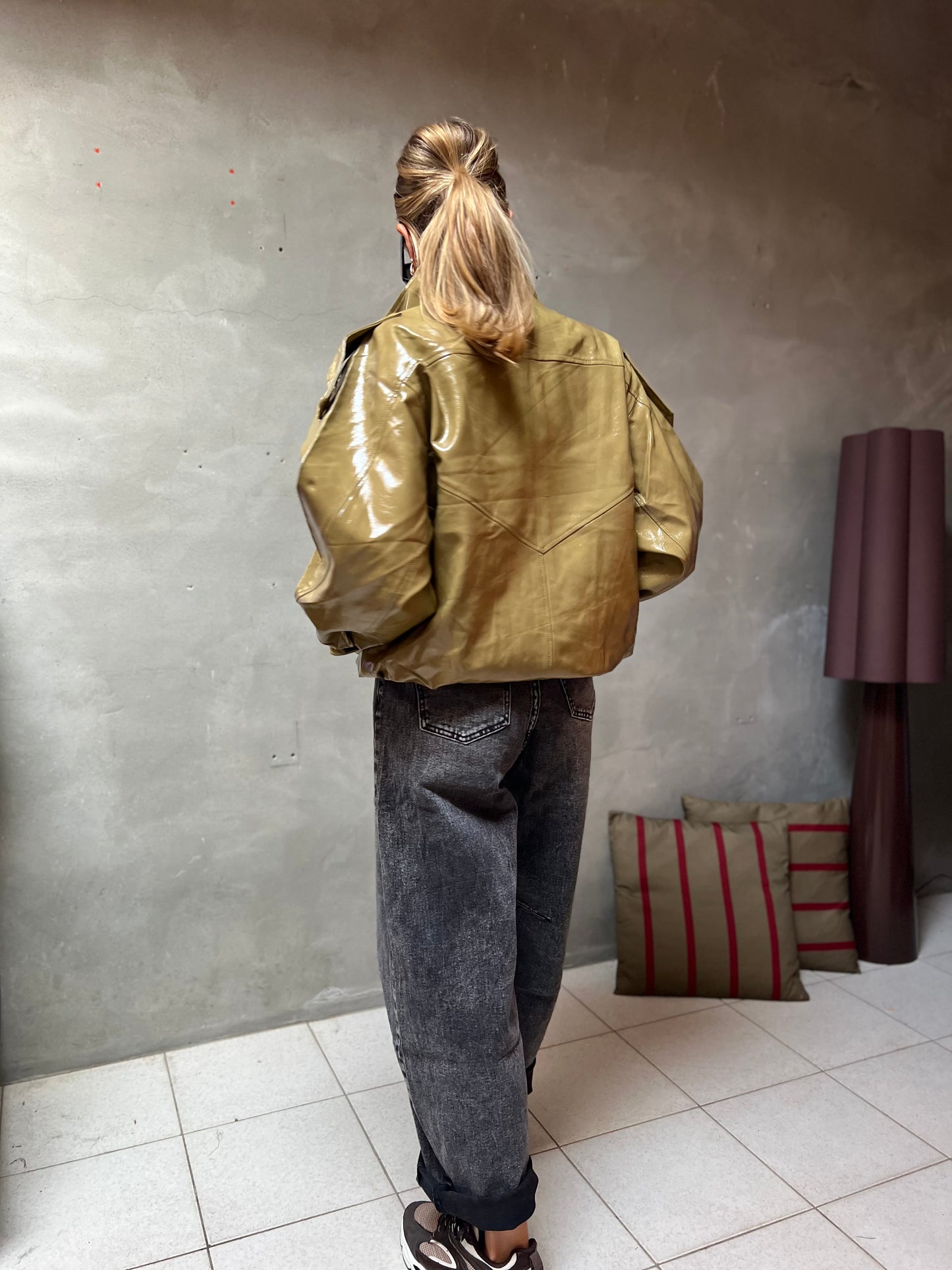 SINNER GLOSSY OLIVE JACKET