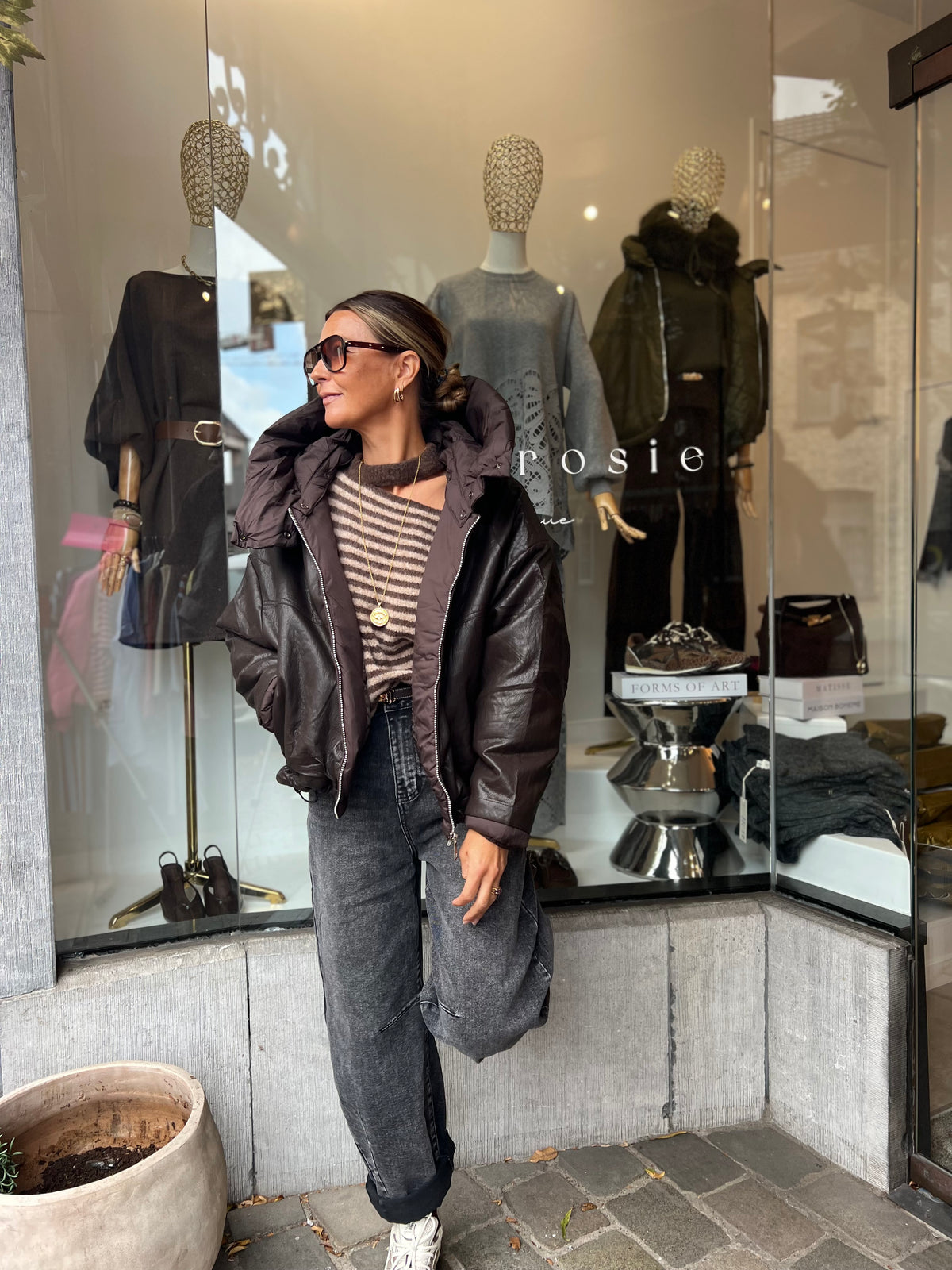 JONAH PUFFER JACKET BROWN