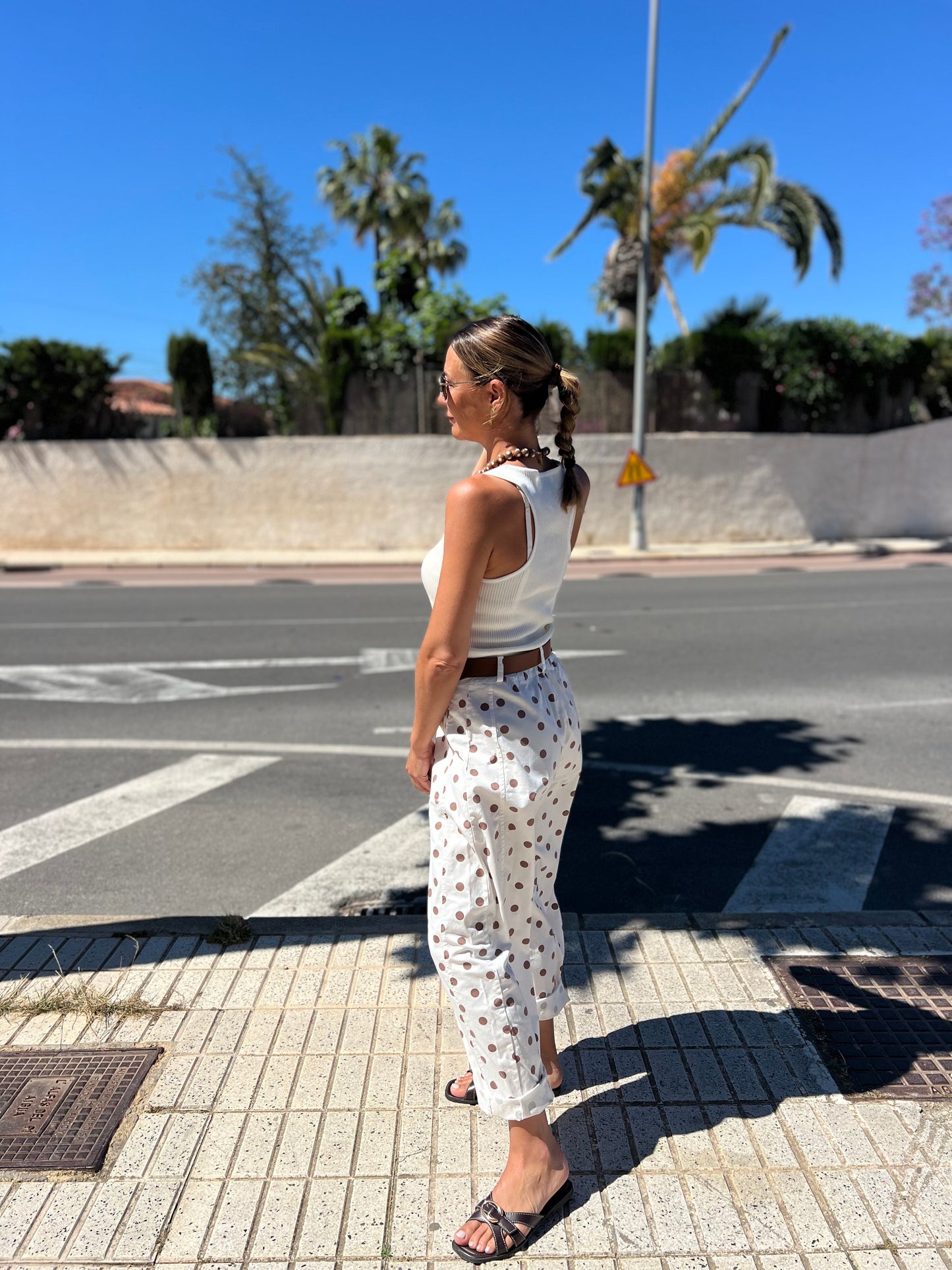 POLKADOT BARREL PANTS