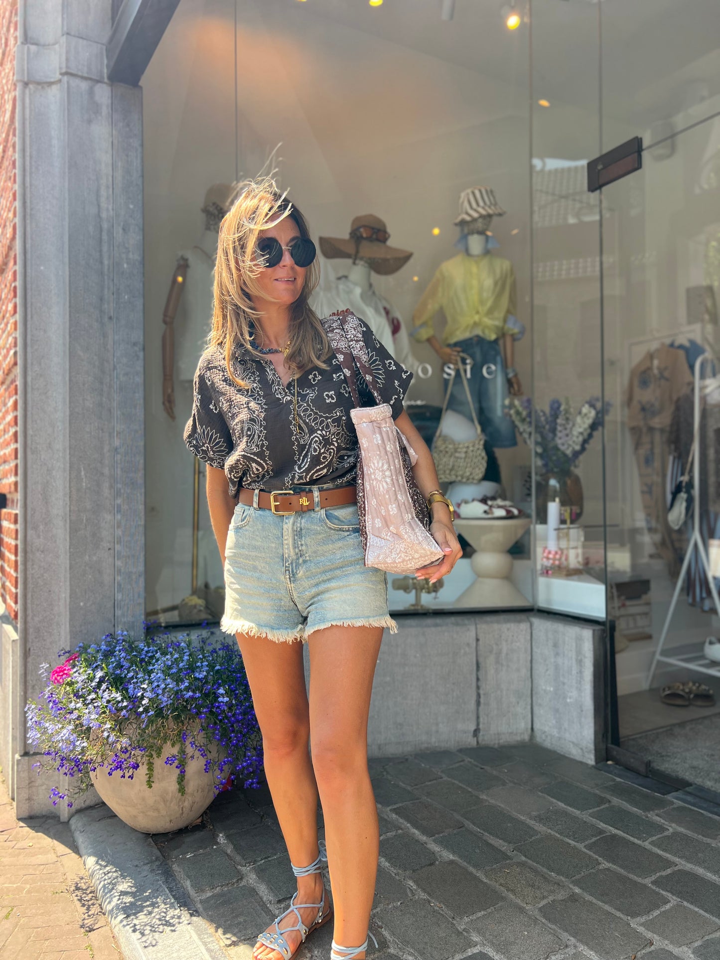 BANDANA SHIRT BROWN