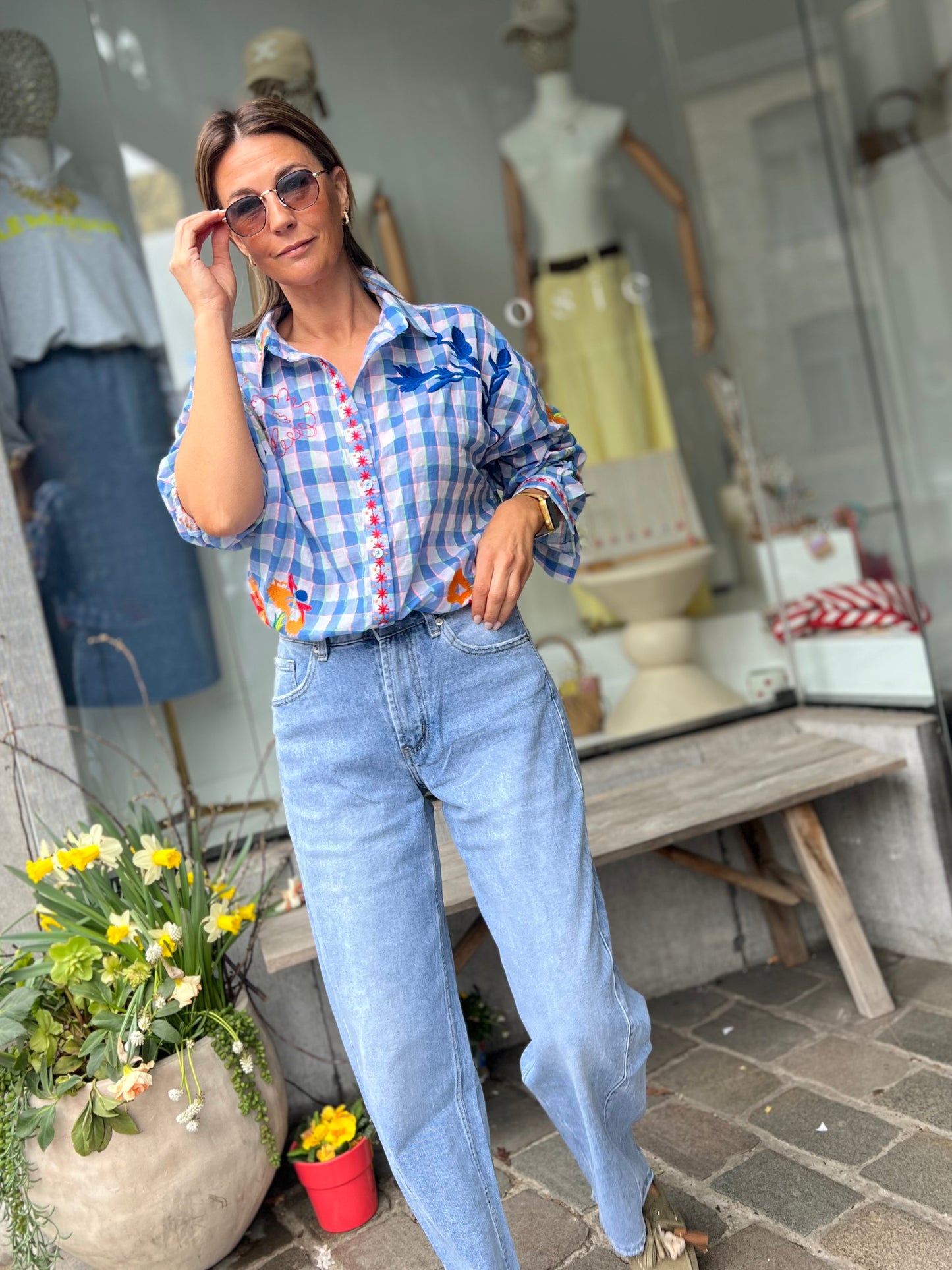 SOFT BARREL JEANS PANTS