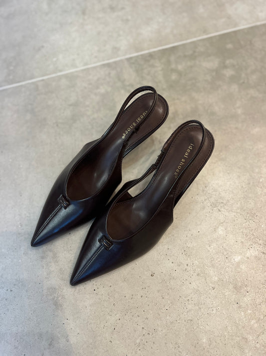 KITTEN HEELS SLINGBACKS