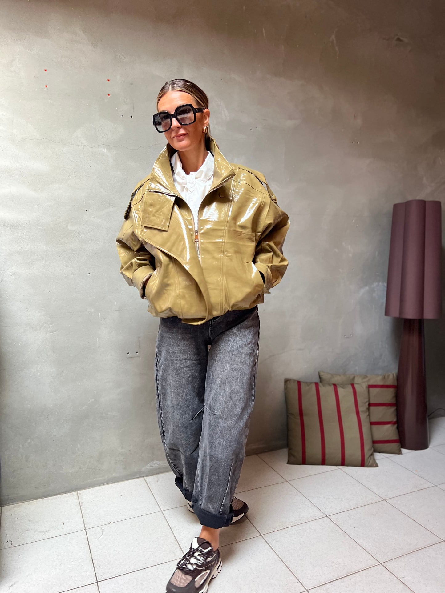 SINNER GLOSSY OLIVE JACKET