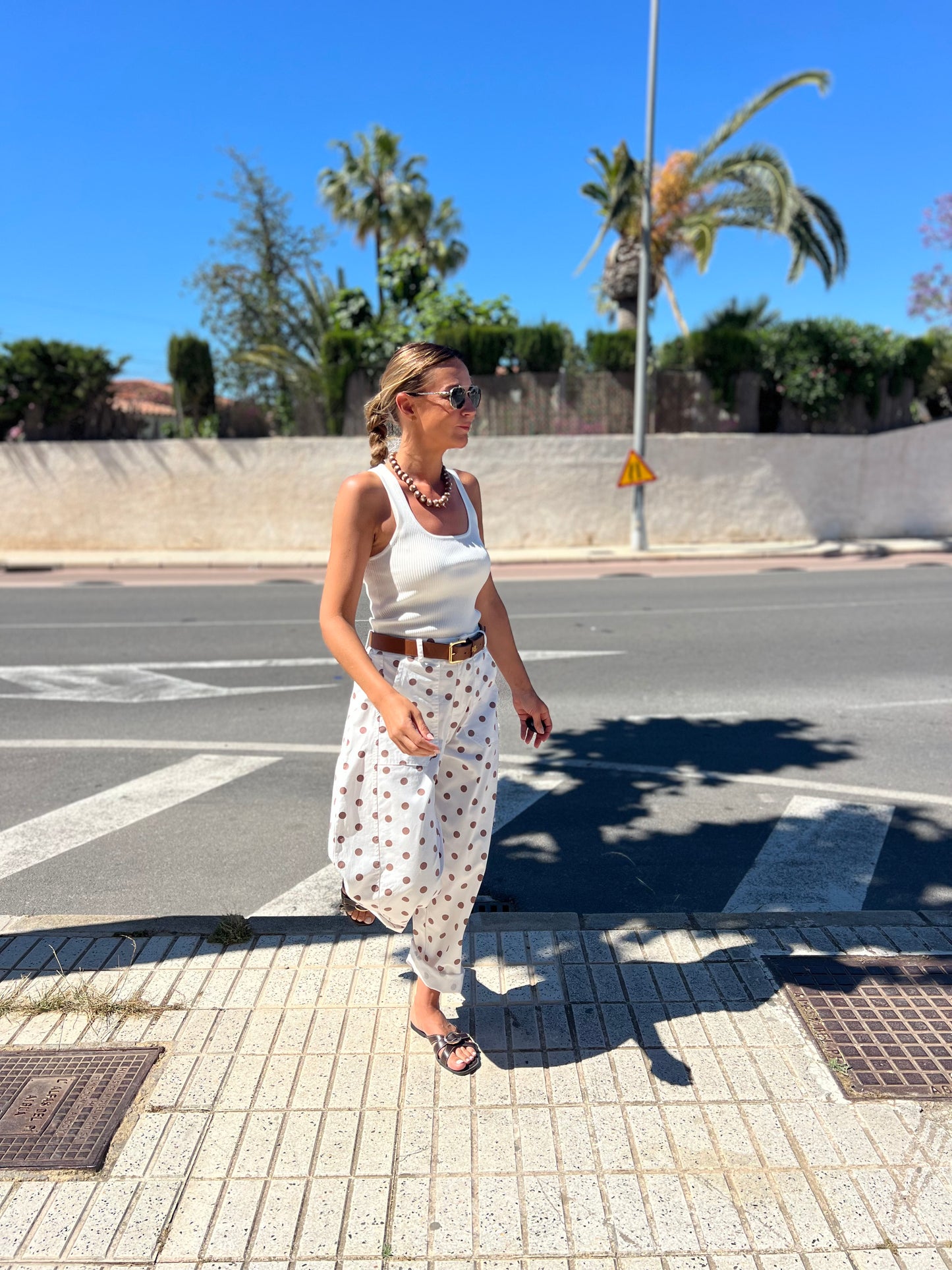 POLKADOT BARREL PANTS