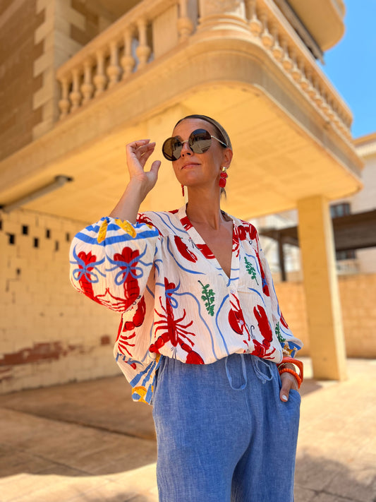 LOBSTER LOVE BLOUSE