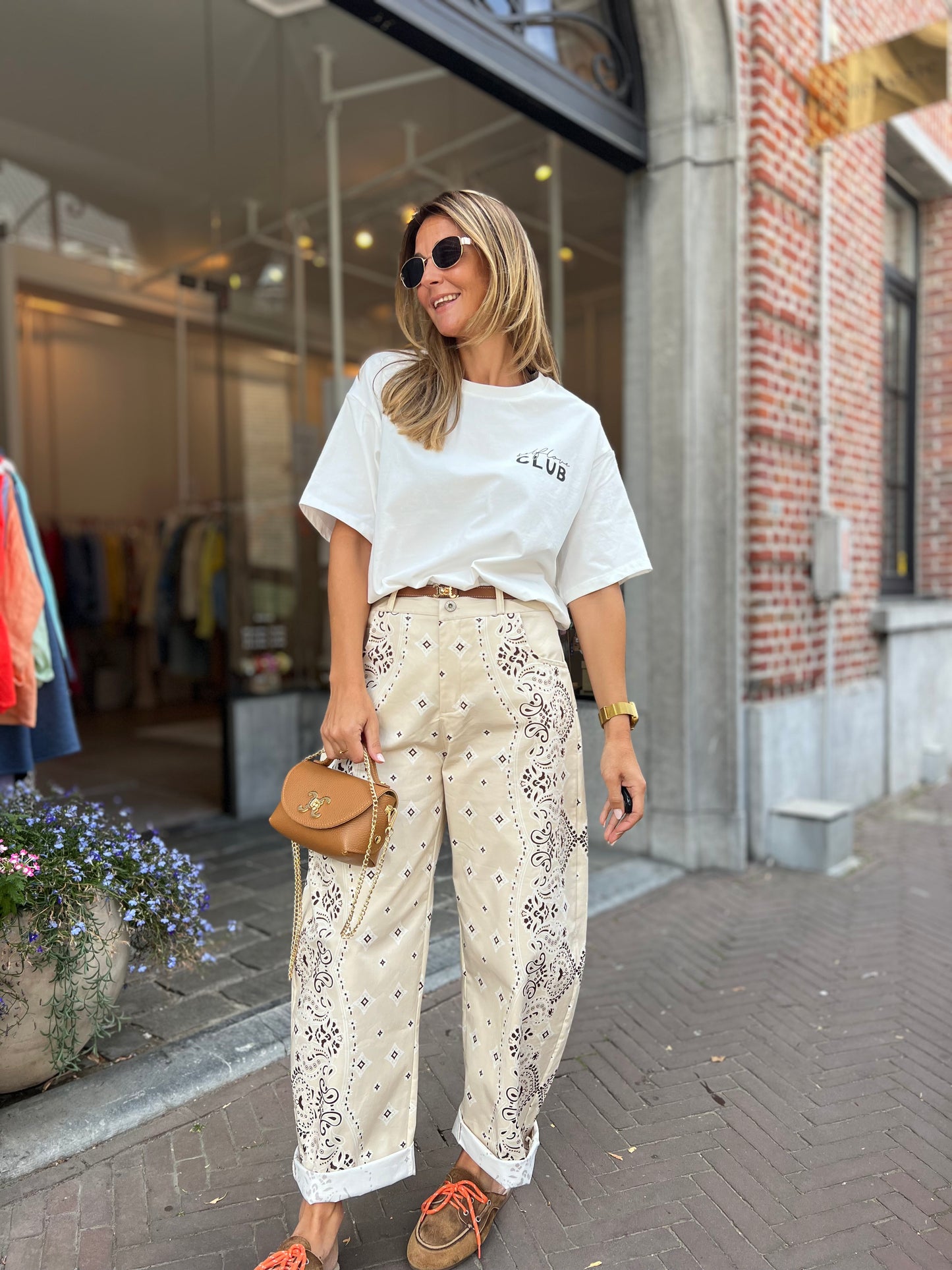 PAISLEY BARREL PANTS