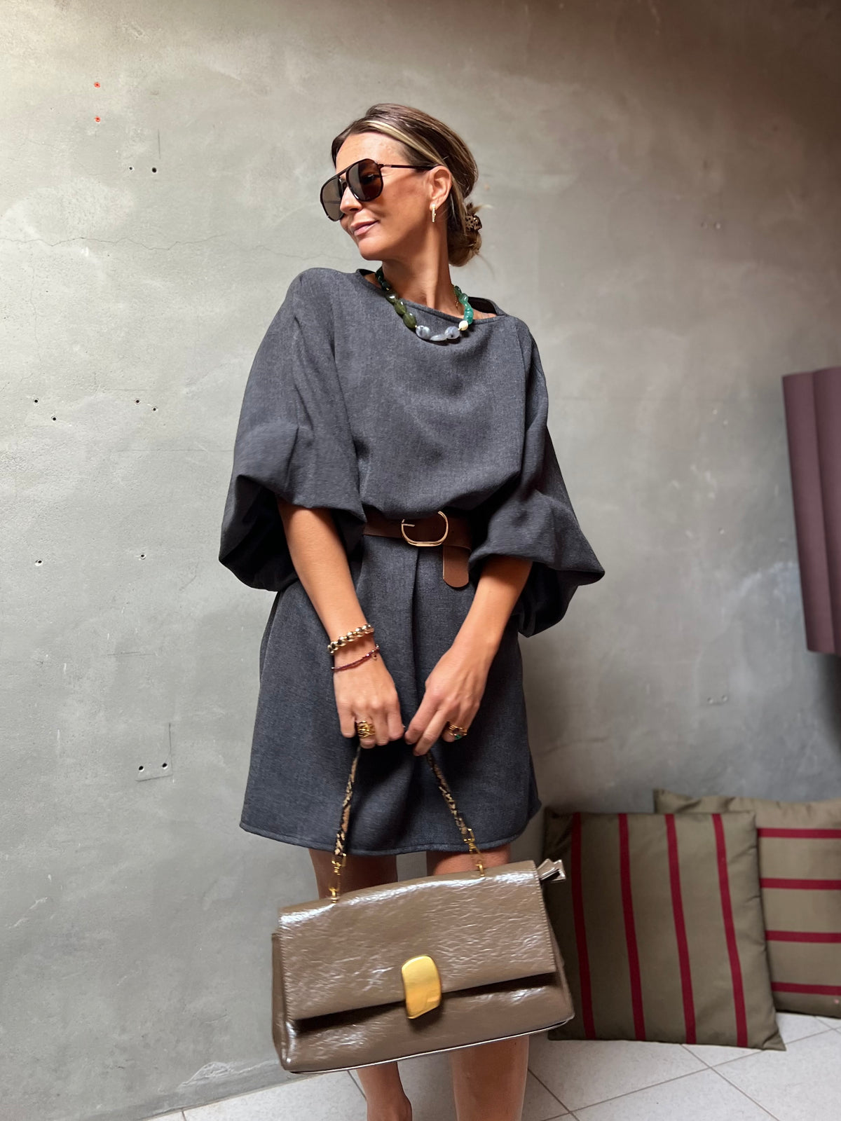 YSÉ DRESS GREY