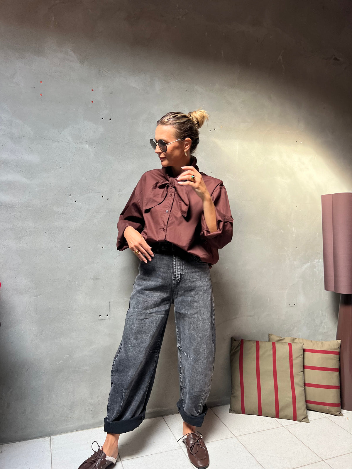 HÉLÈNE BLOUSE CHOCOLAT