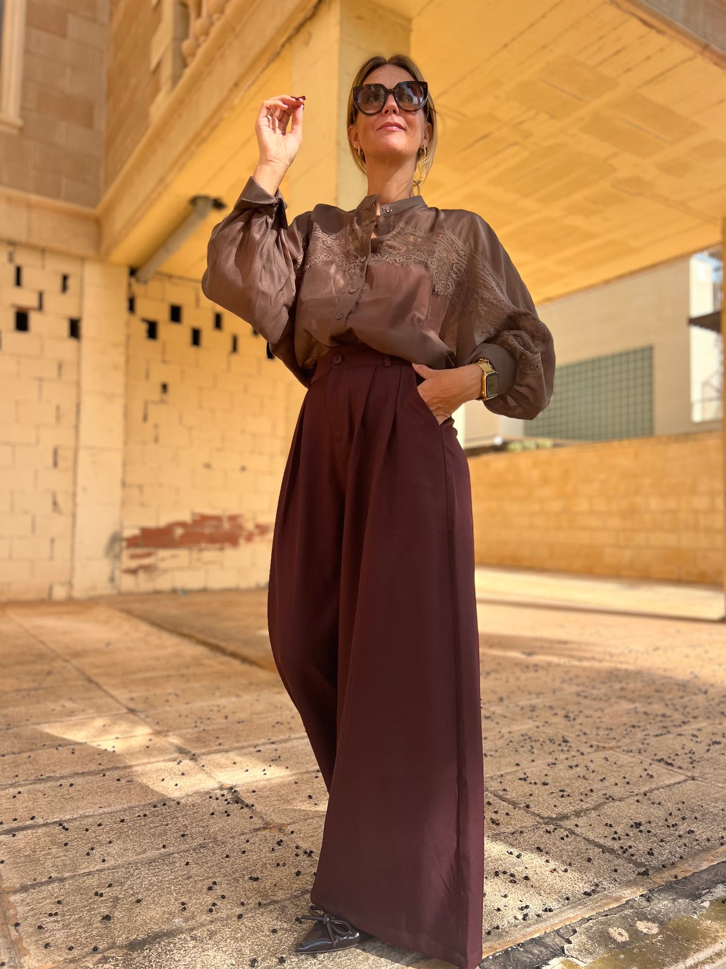 BRUME BLOUSE CHOCOLATE