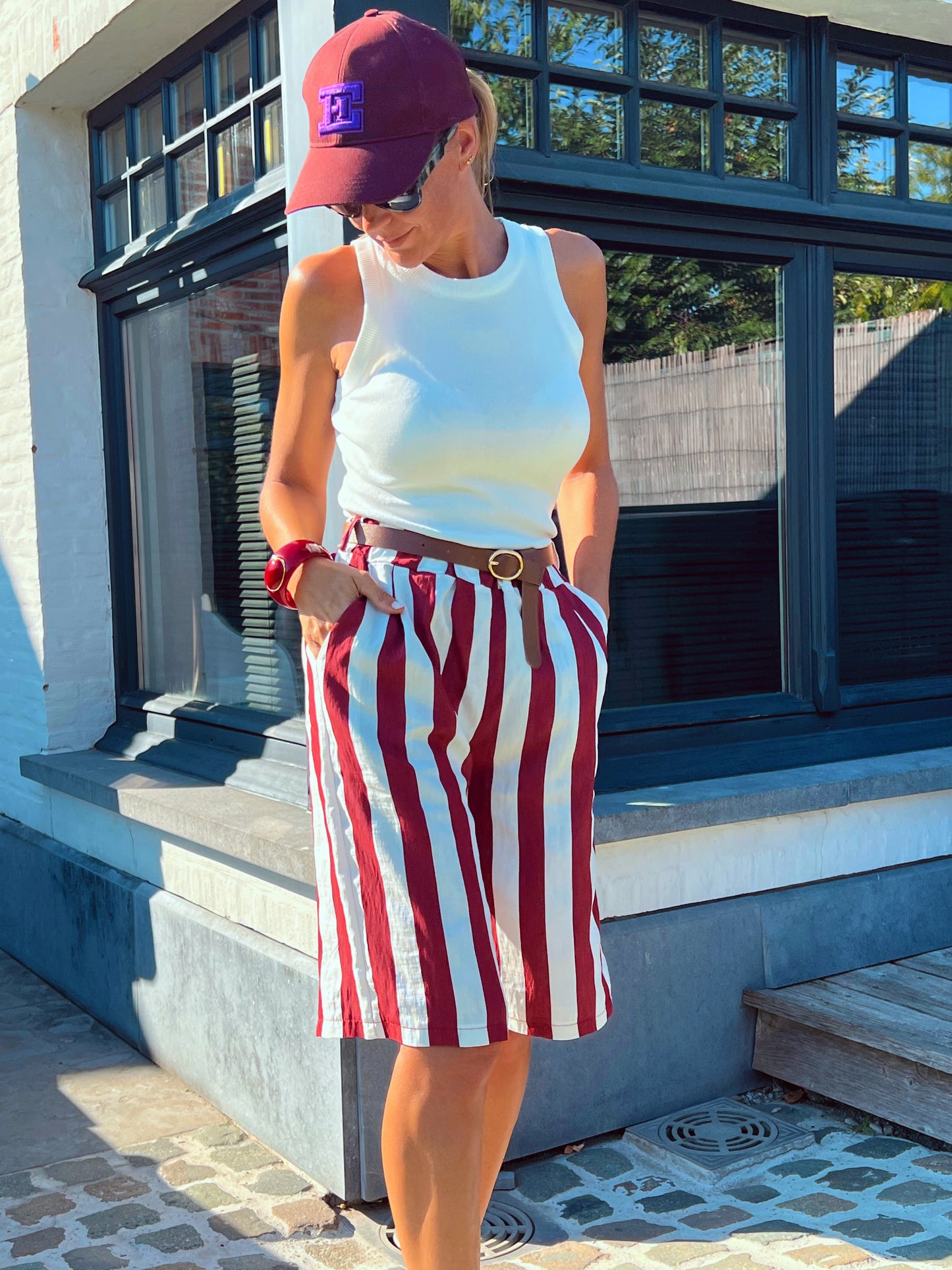 STRIPED BERMUDA