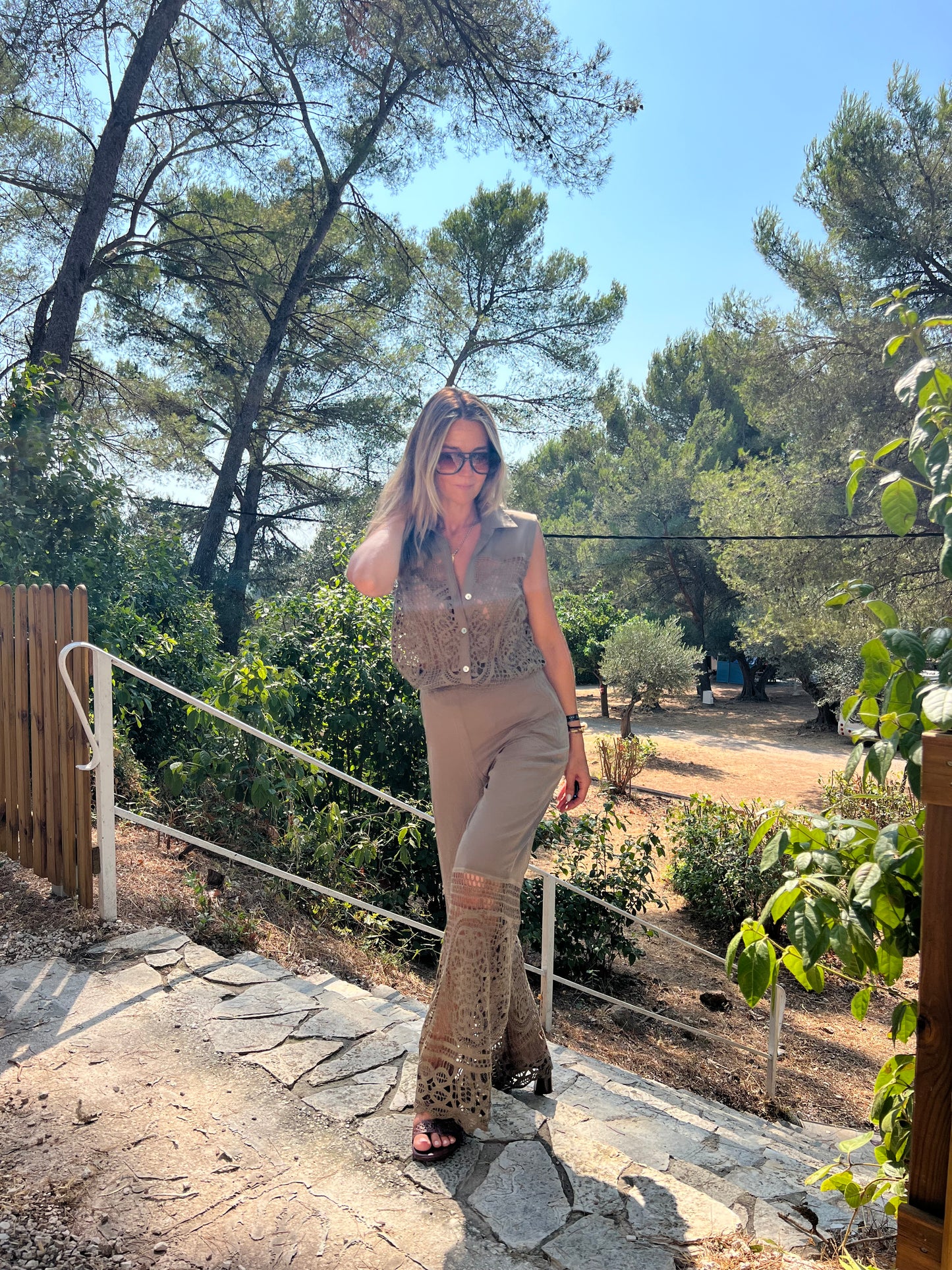 MYNNA CROCHET PANTS