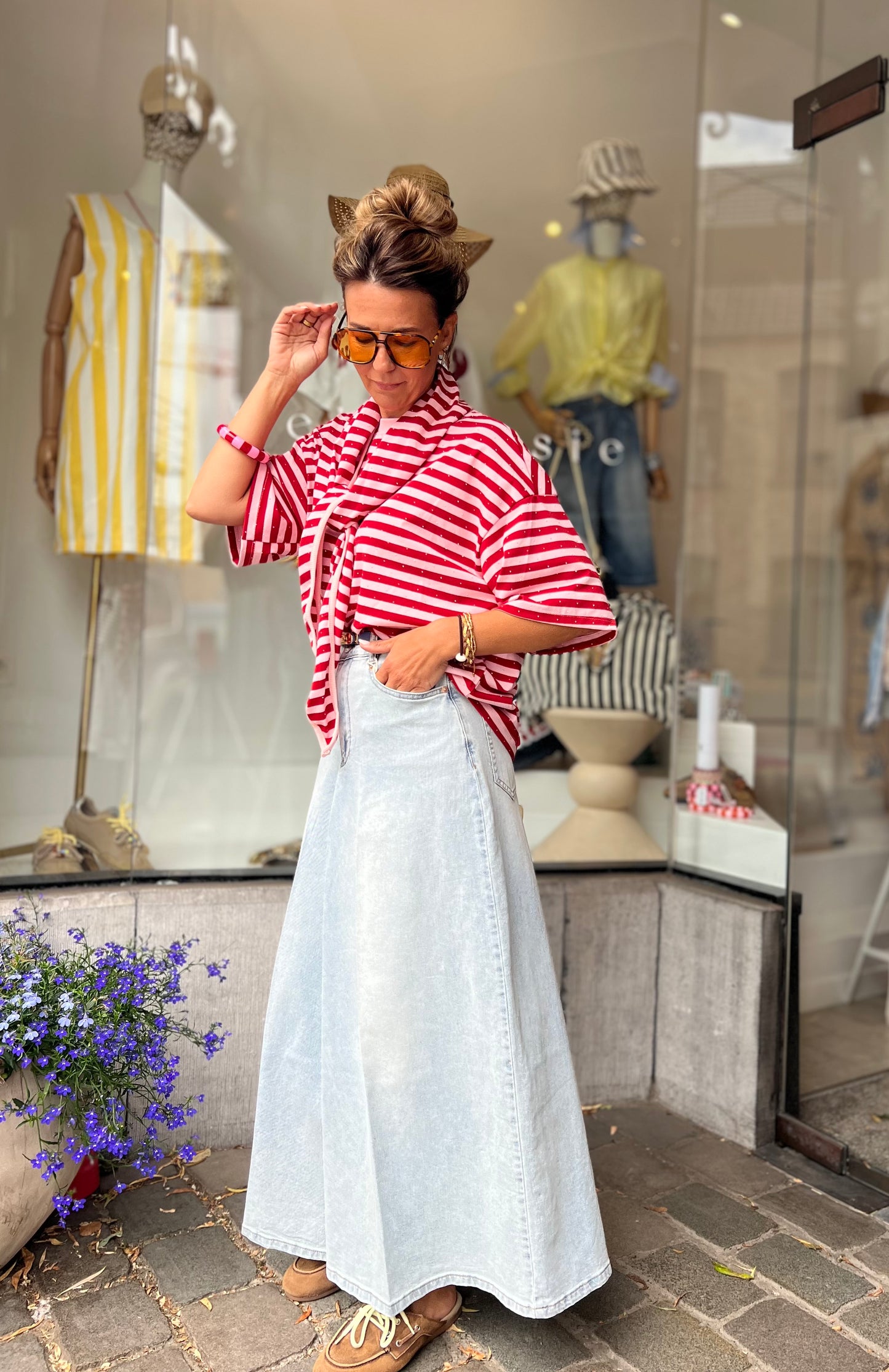PALAZZO JEANS PANTS