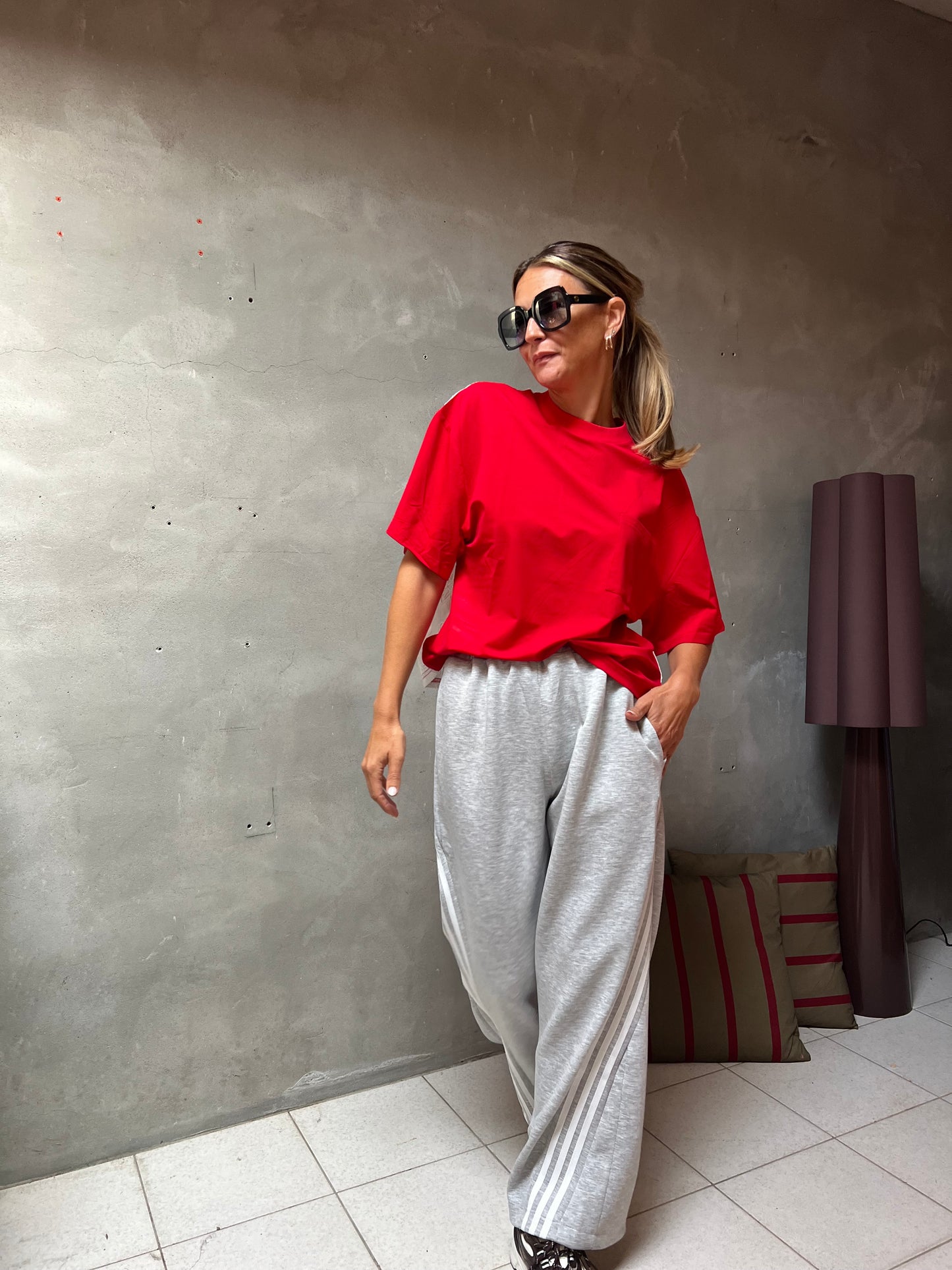 T-SHIRT RED/WHITE