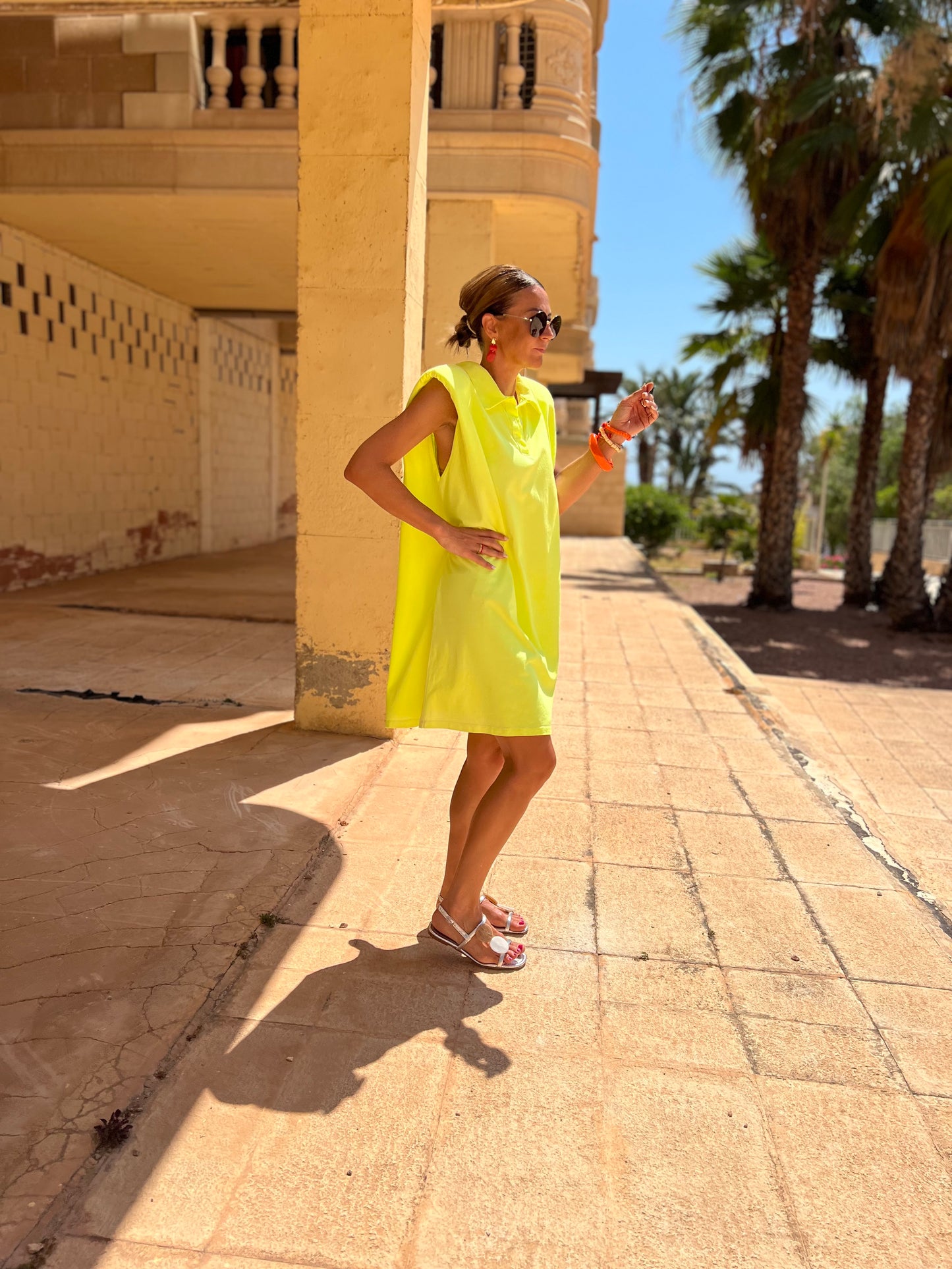 BRISA DEL MAR DRESS NEON YELLOW