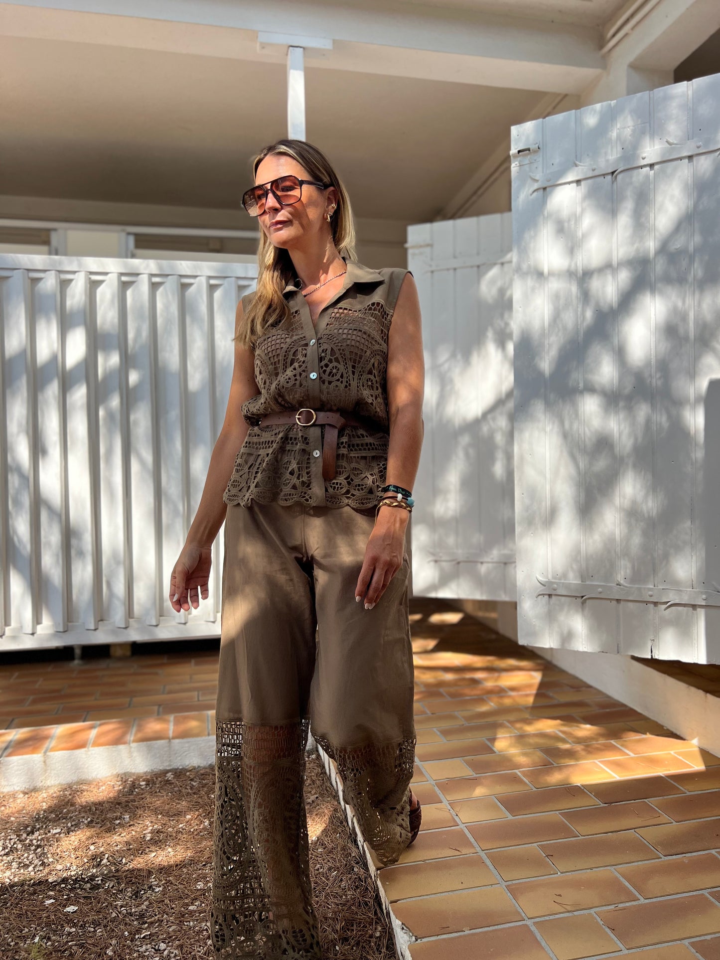 MYNNA CROCHET PANTS
