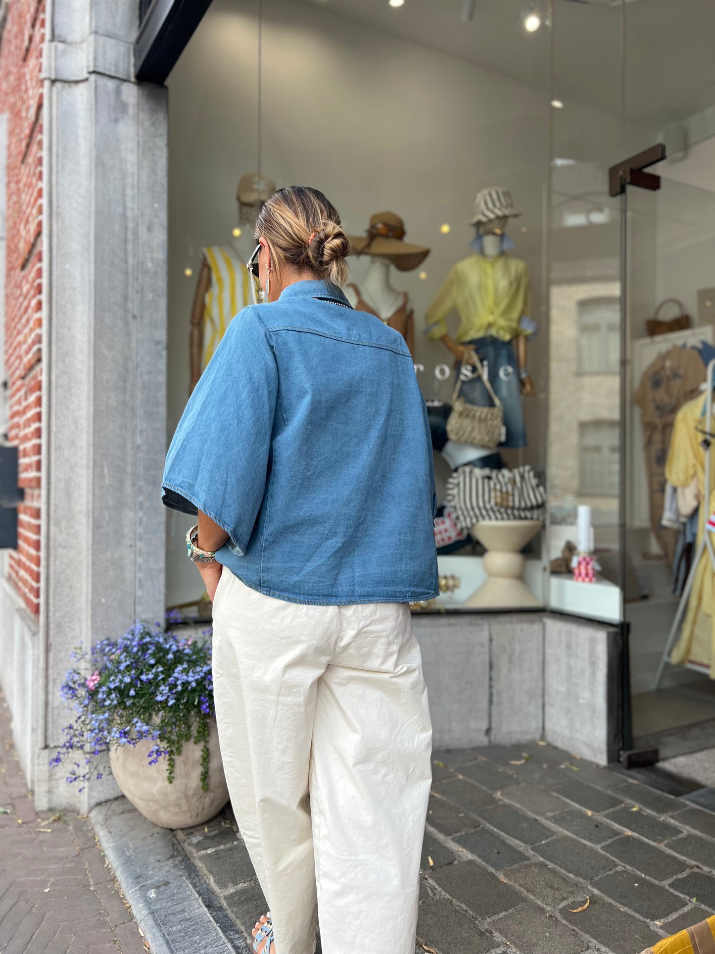 NORMY DENIM BLOUSE laatste S