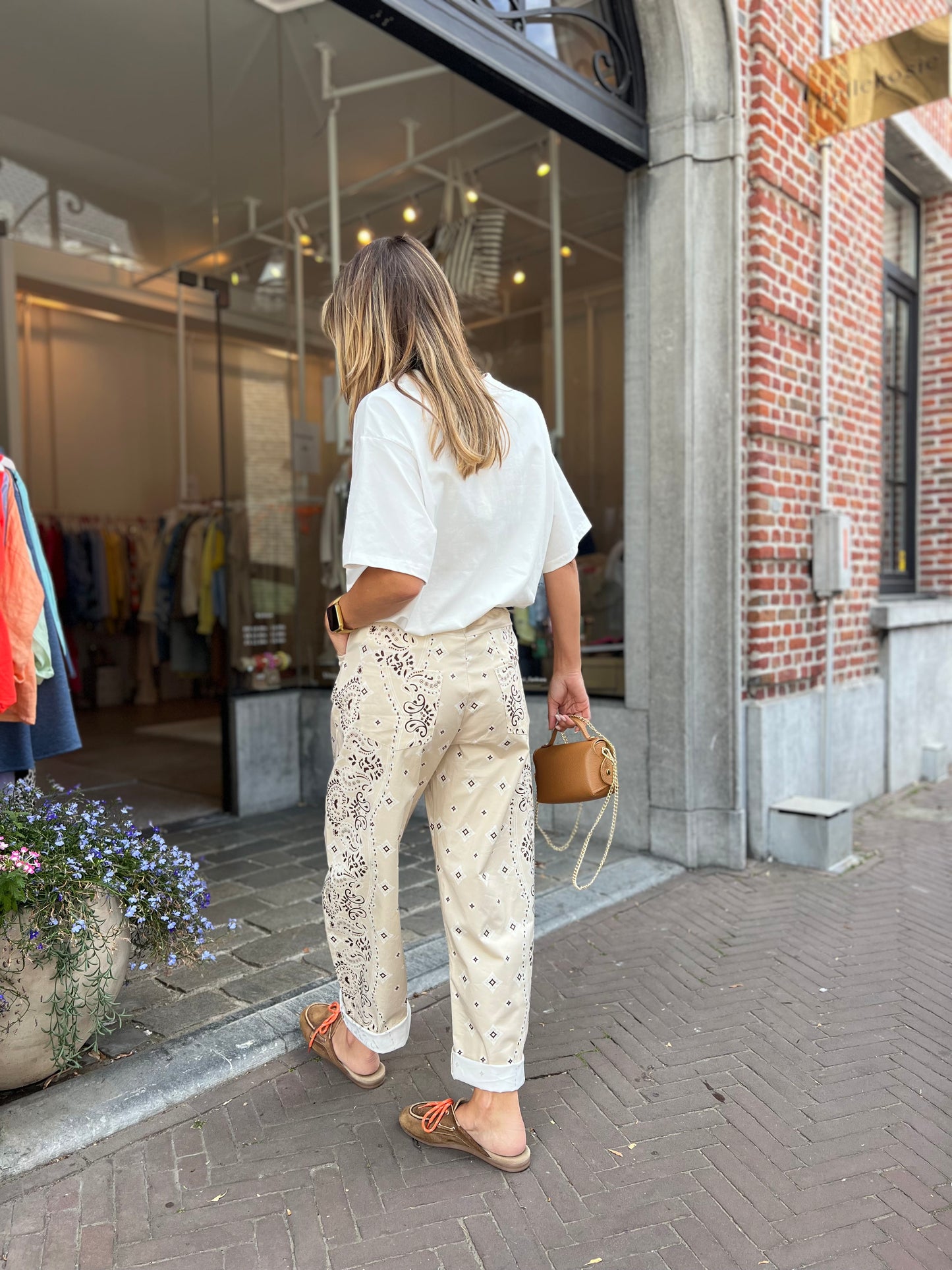 PAISLEY BARREL PANTS