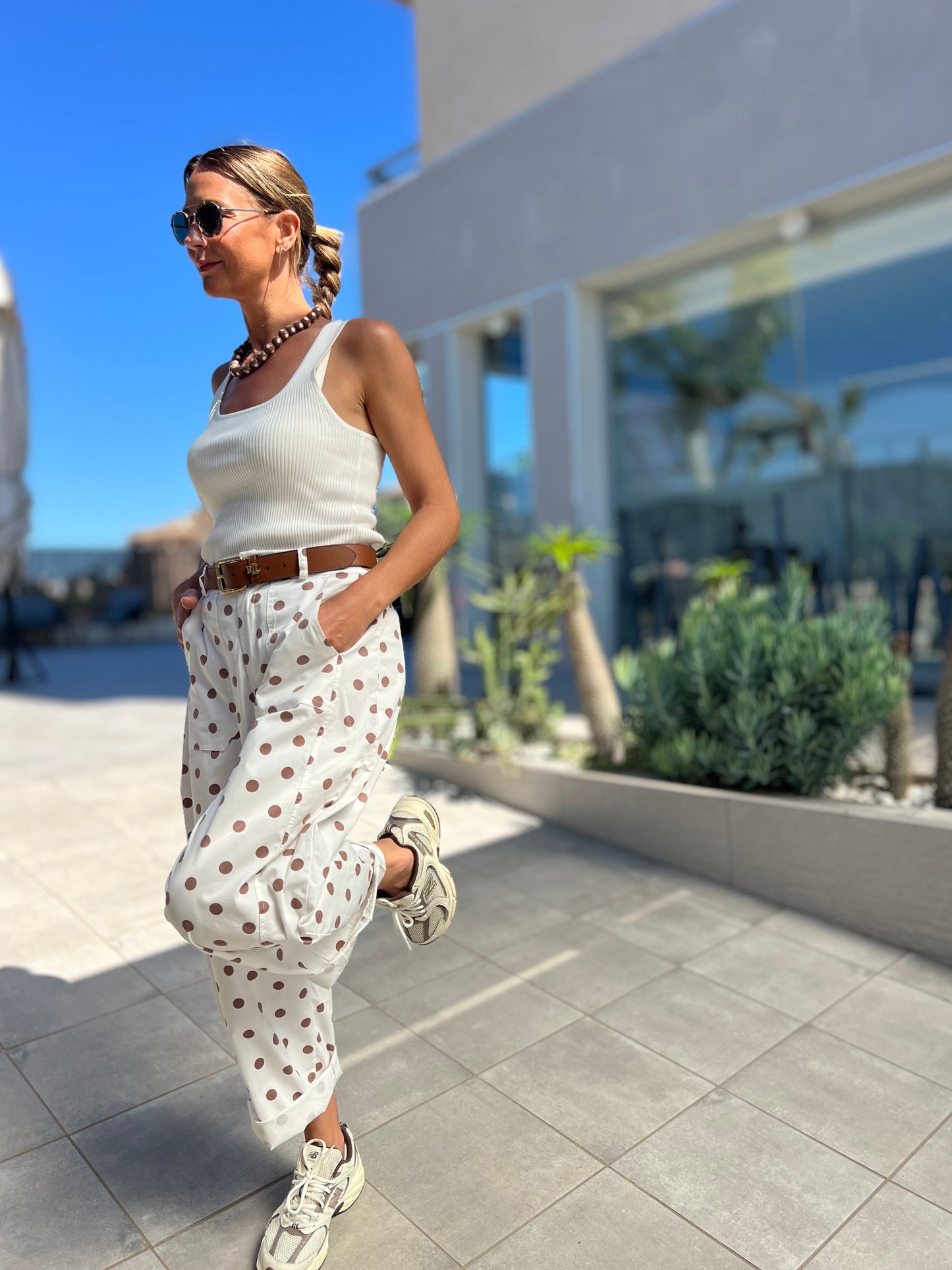 POLKADOT BARREL PANTS