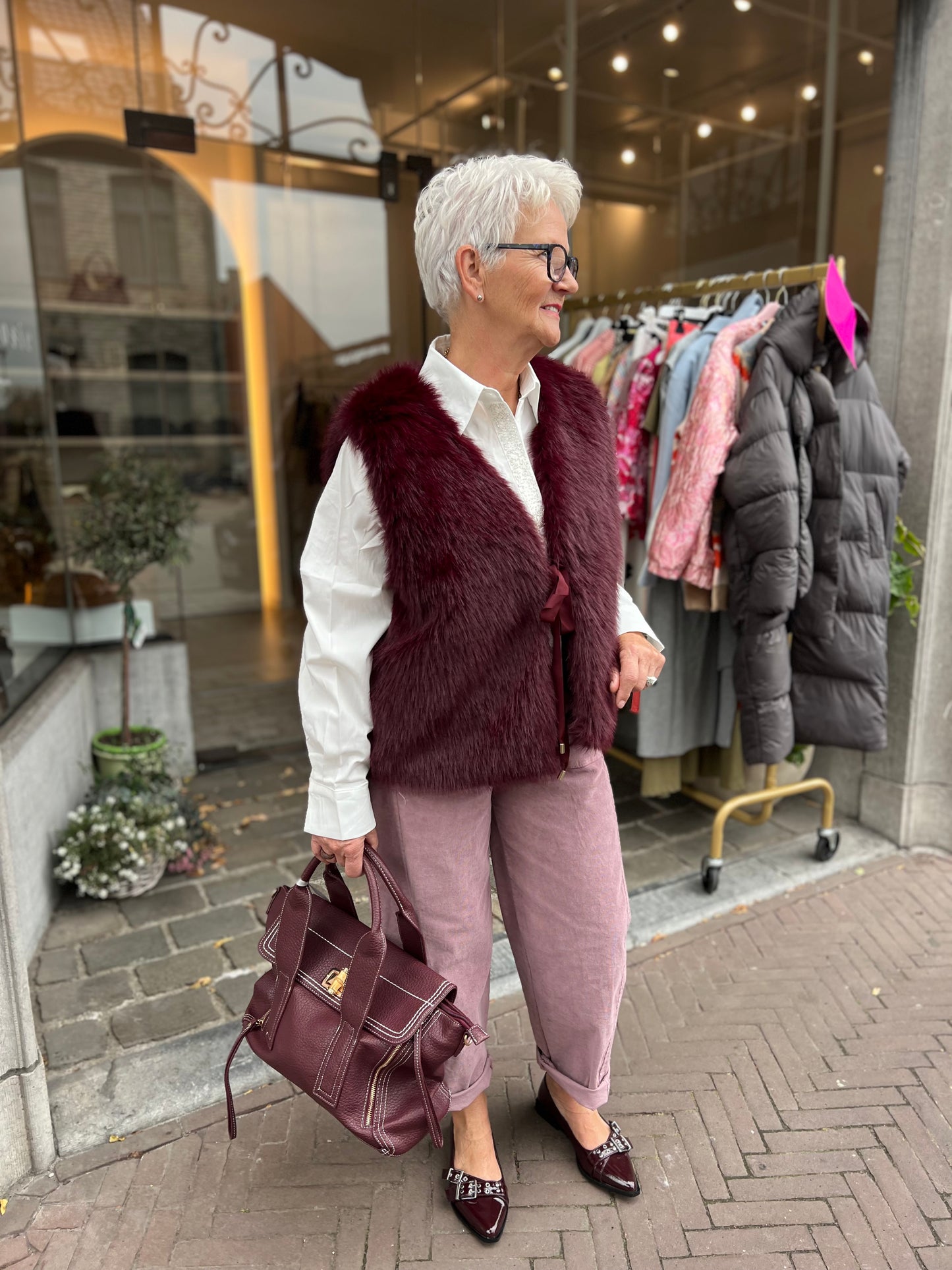 BARREL PANTS DUSTY PINK