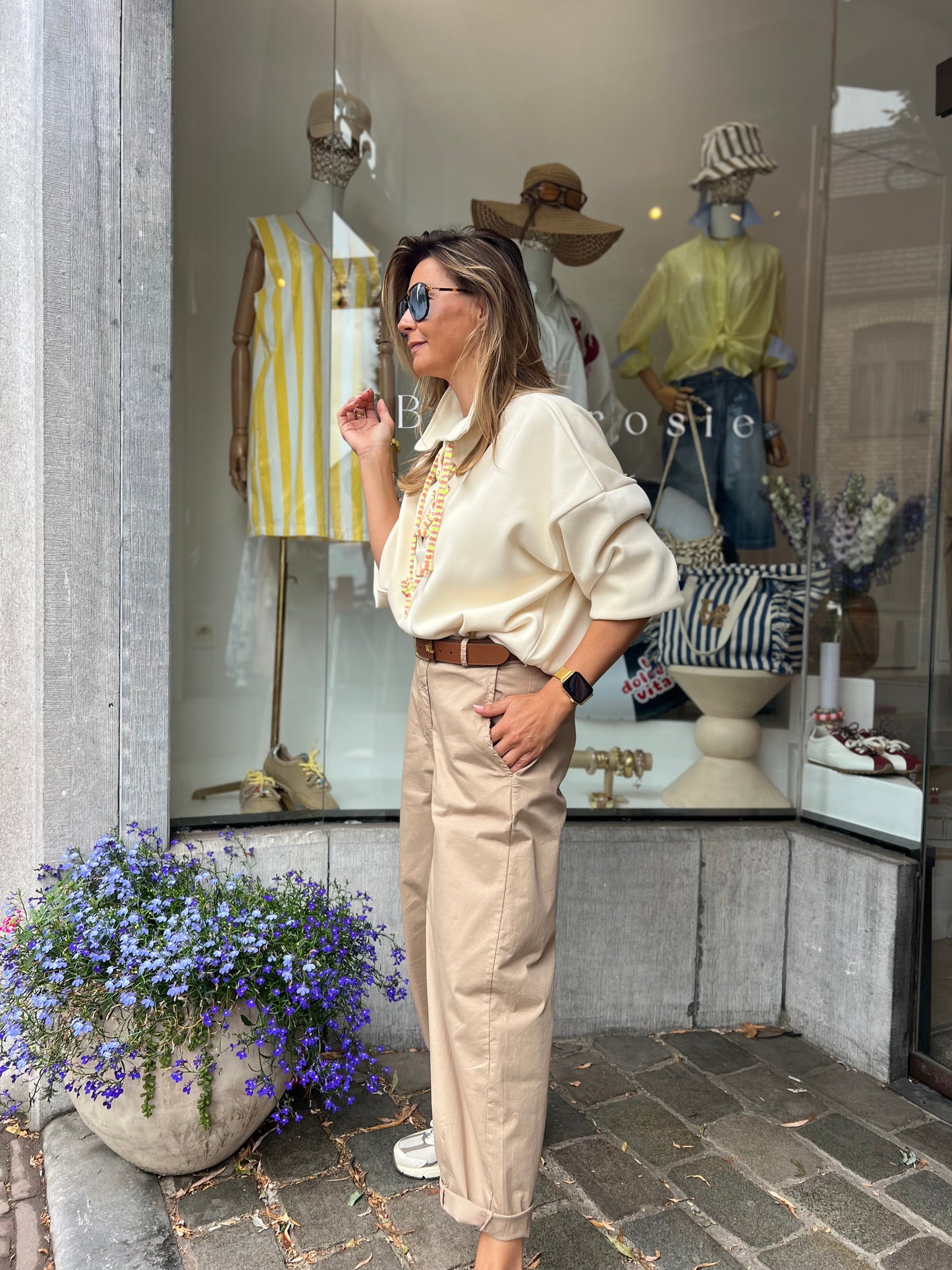 YAZZY BARREL PANTS CAMEL