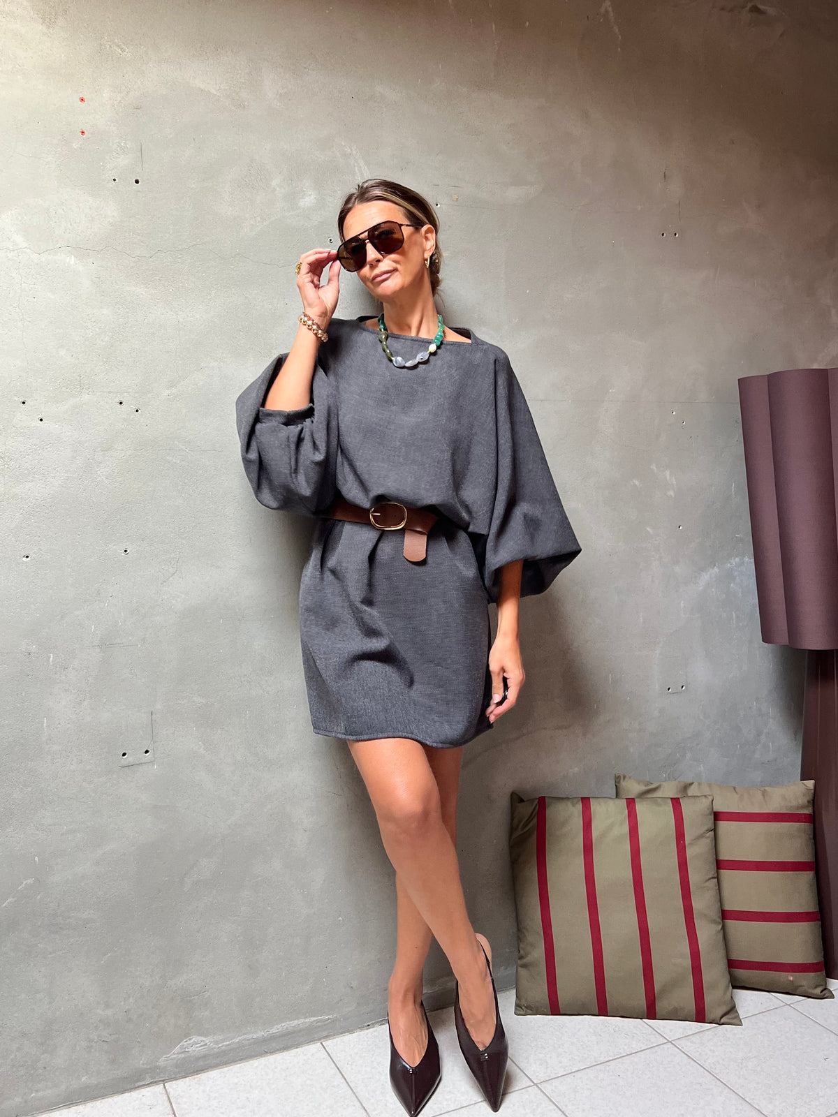 YSÉ DRESS GREY