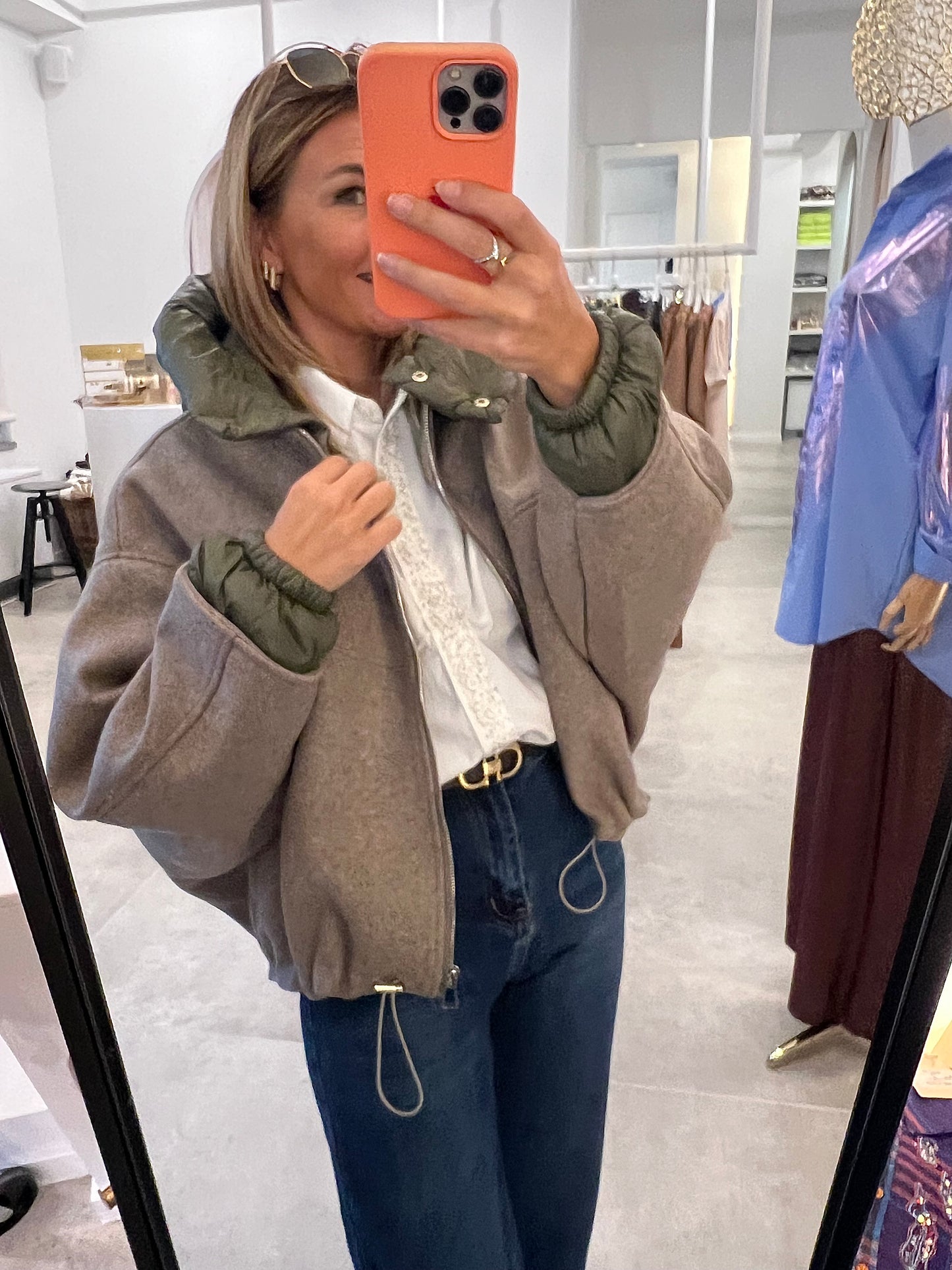 JACKY JACKET TAUPE laatste SM