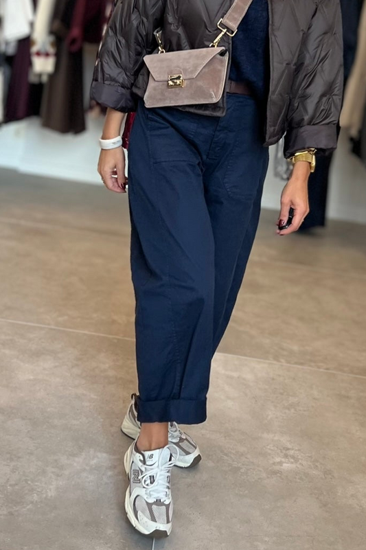 BARREL PANTS NAVY