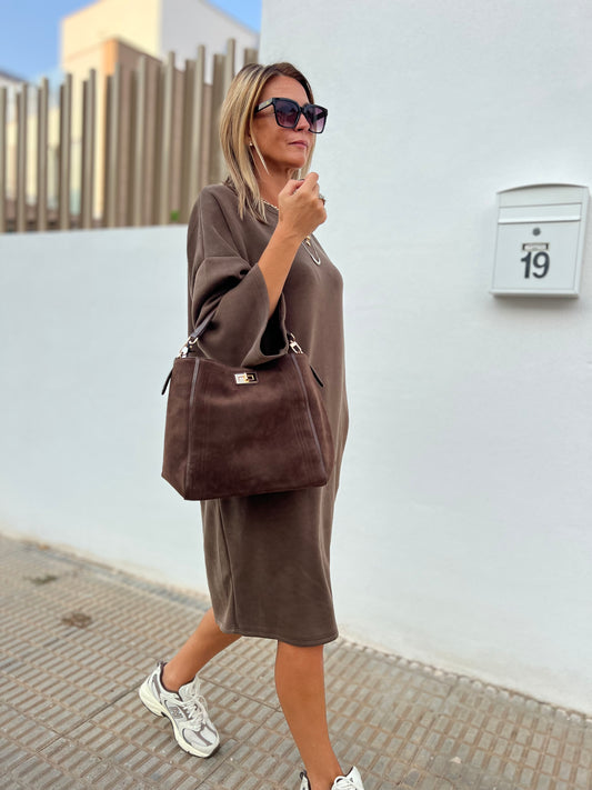 URBAN SOFTY MOCHA MIST DRESS