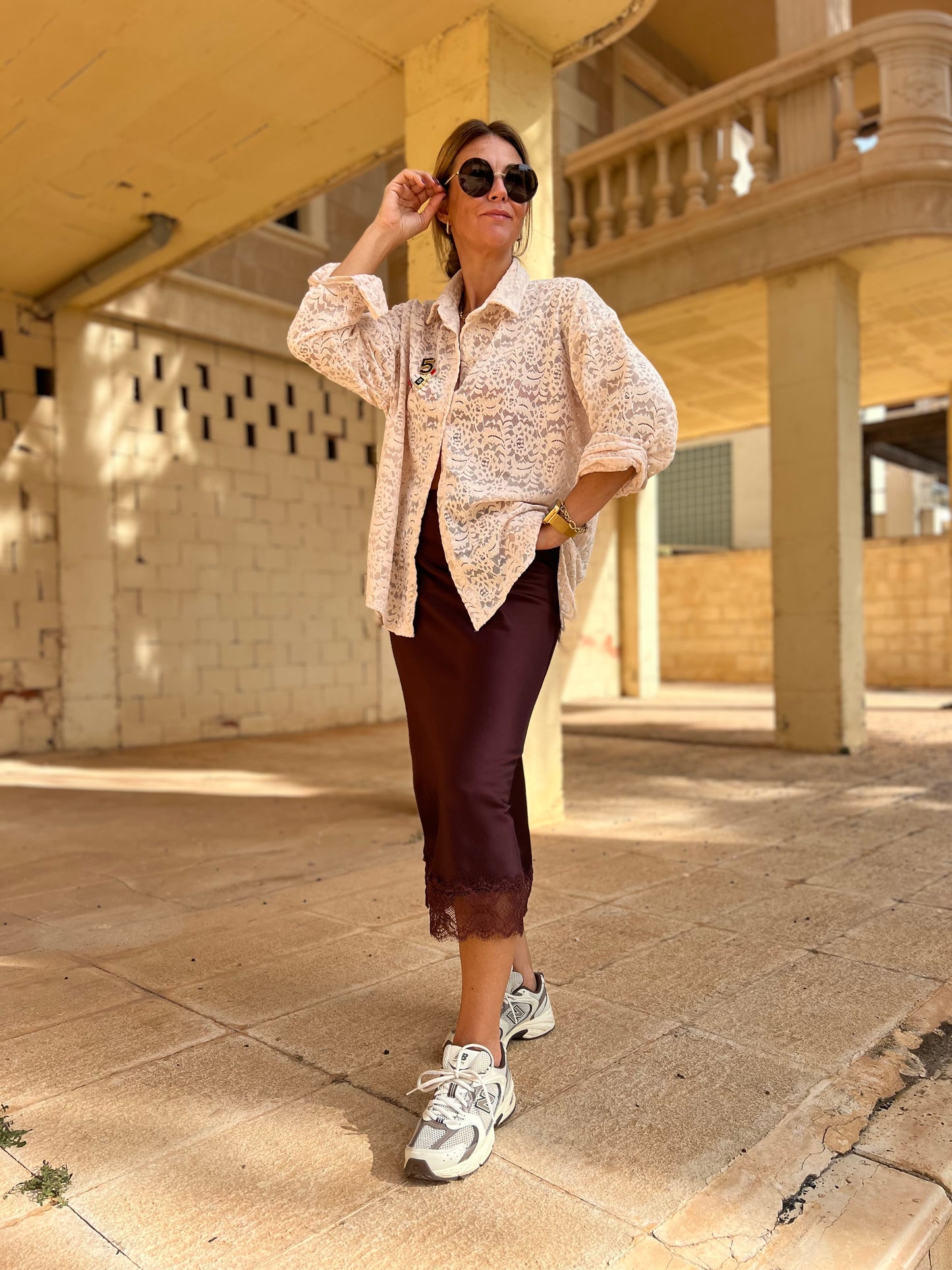 ESDA LACE BLOUSE CREAM