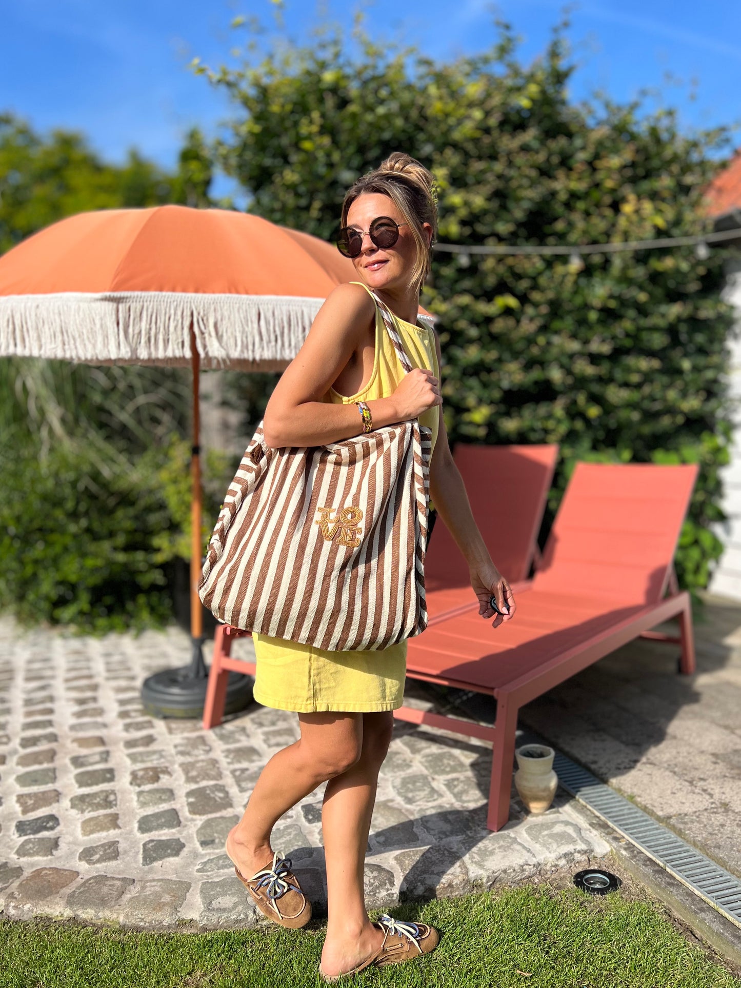 JESS DENIM DRESS YELLOW
