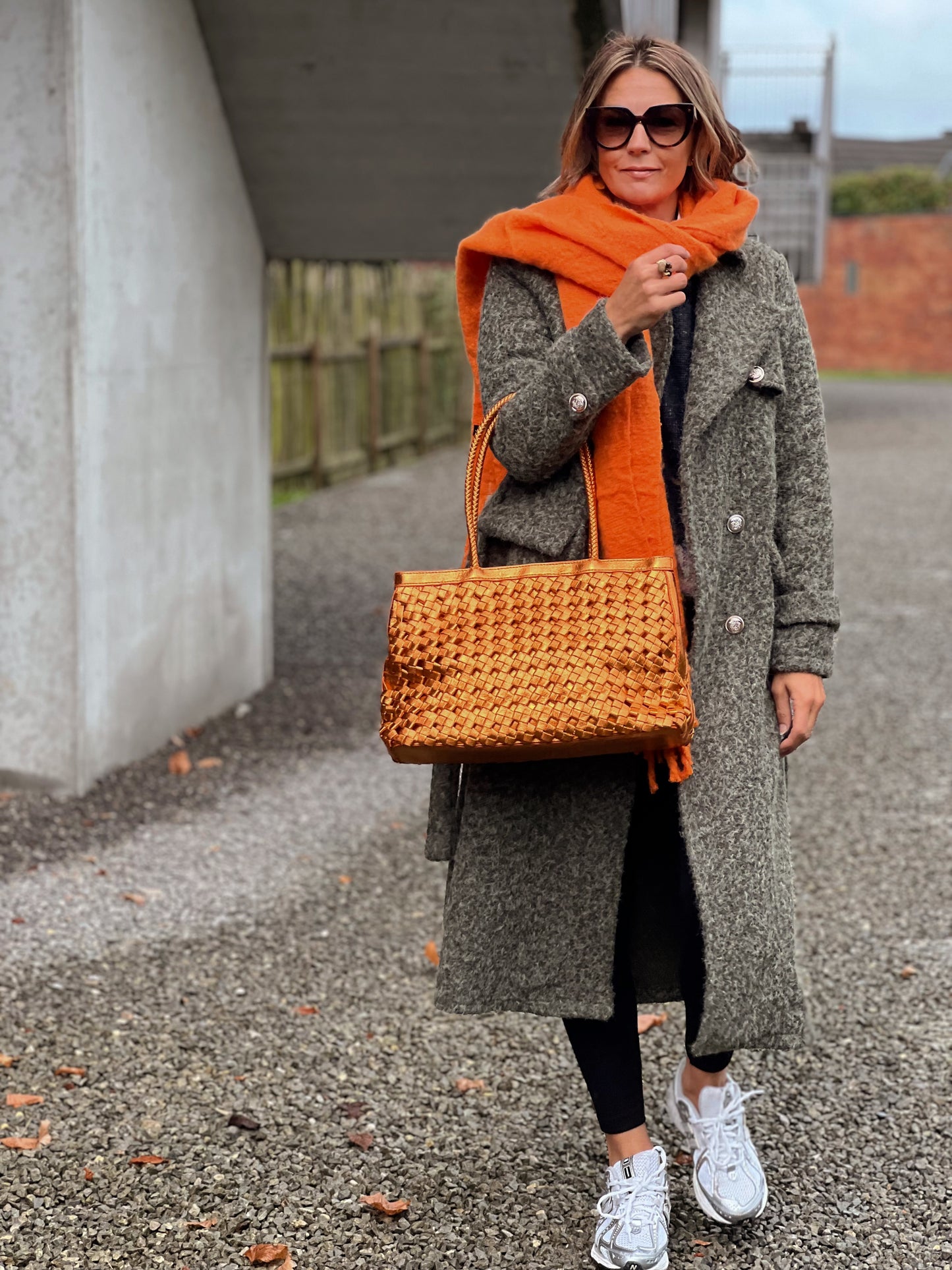 METALLIC ORANGE BAG