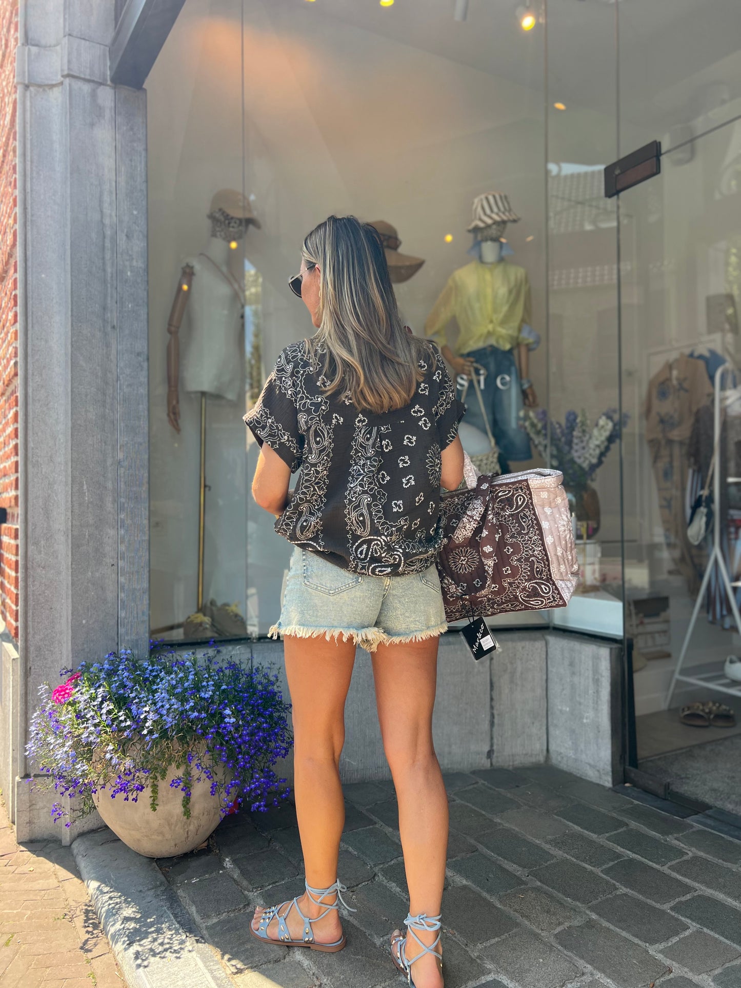BANDANA SHIRT BROWN