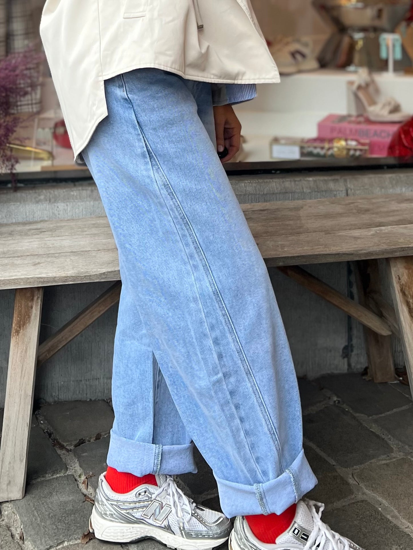 JEANS BARREL SKYBLUE