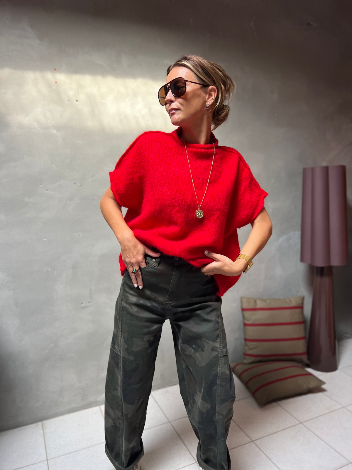 ROMÉE GILET RED