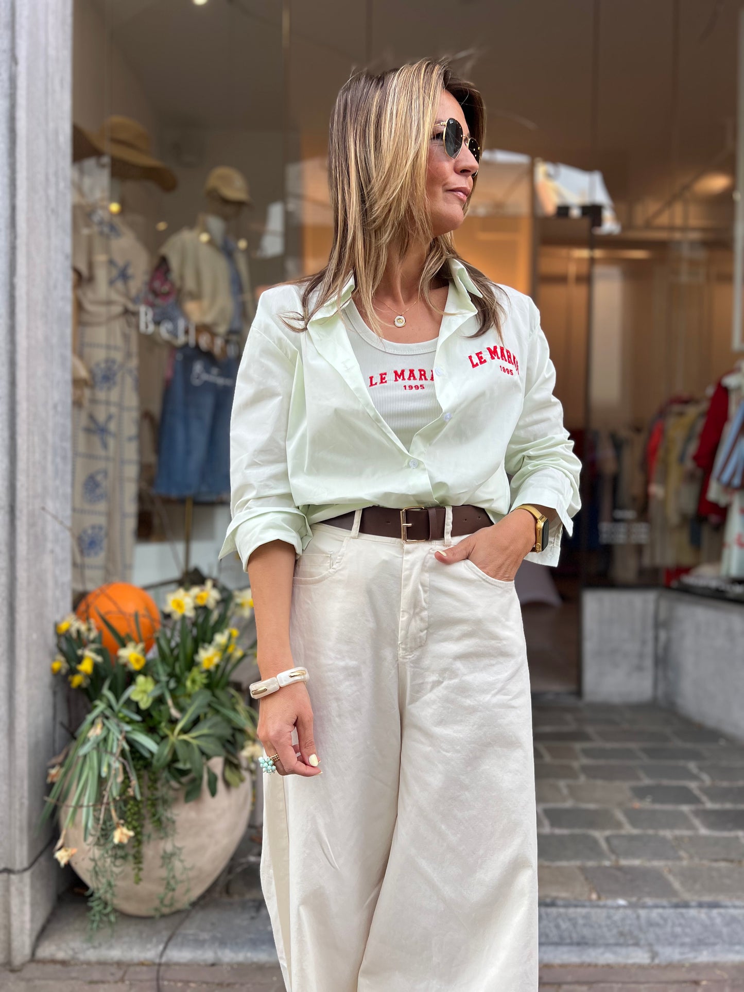 LE MARAIS BLOUSE & TOP SOFT MINT
