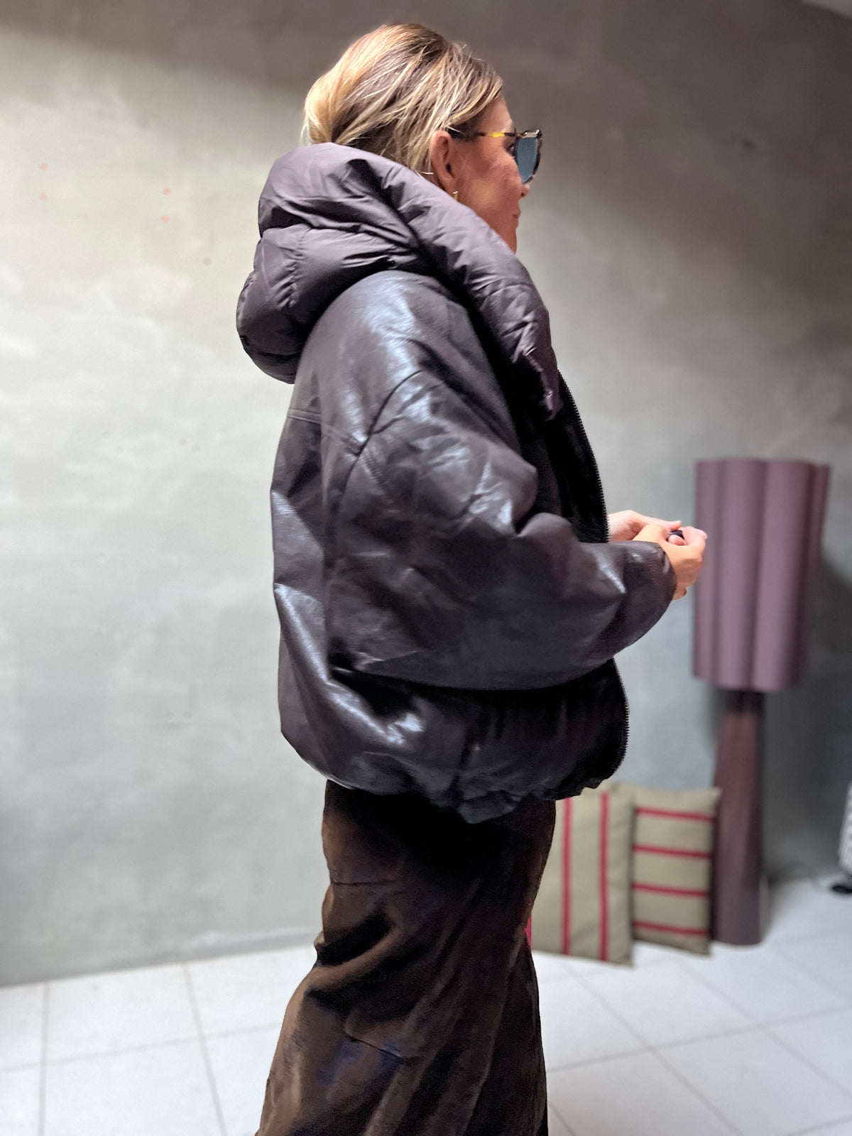 JONAH PUFFER JACKET BROWN
