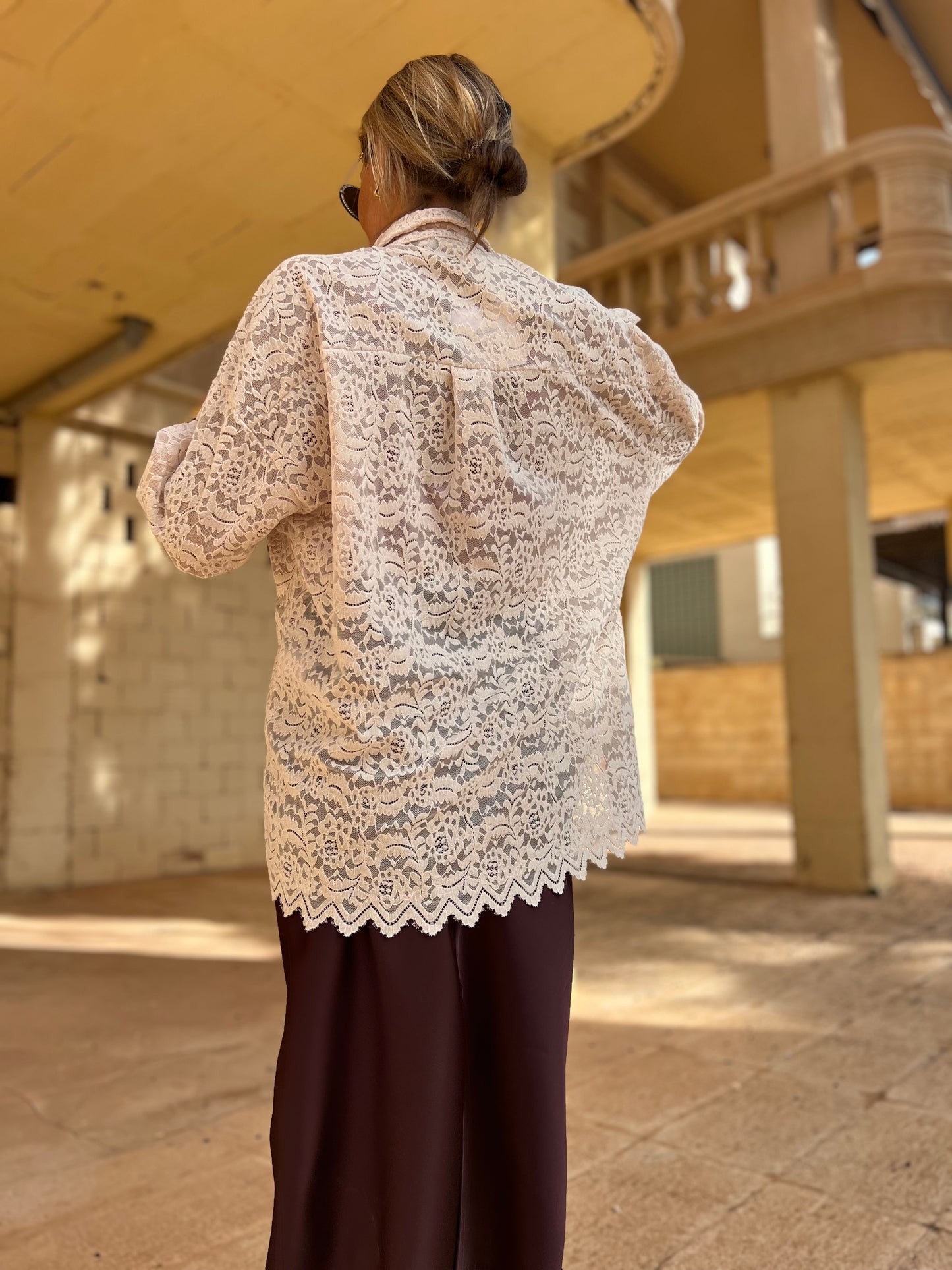 ESDA LACE BLOUSE CREAM