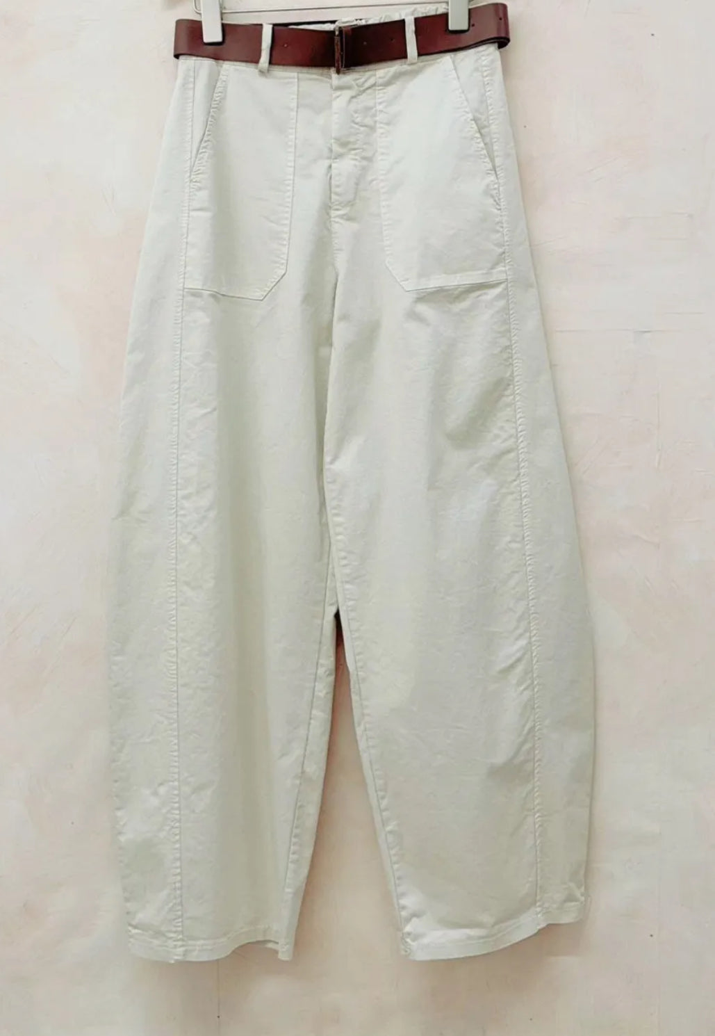 BARREL PANTS BEIGE