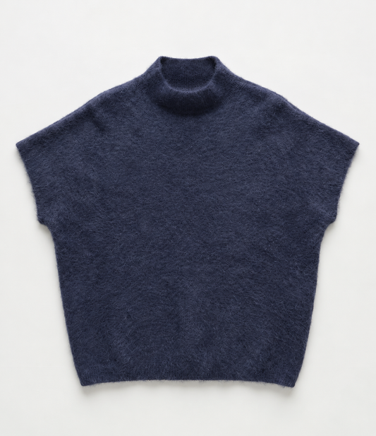 FIA ANGORA PULL NAVY