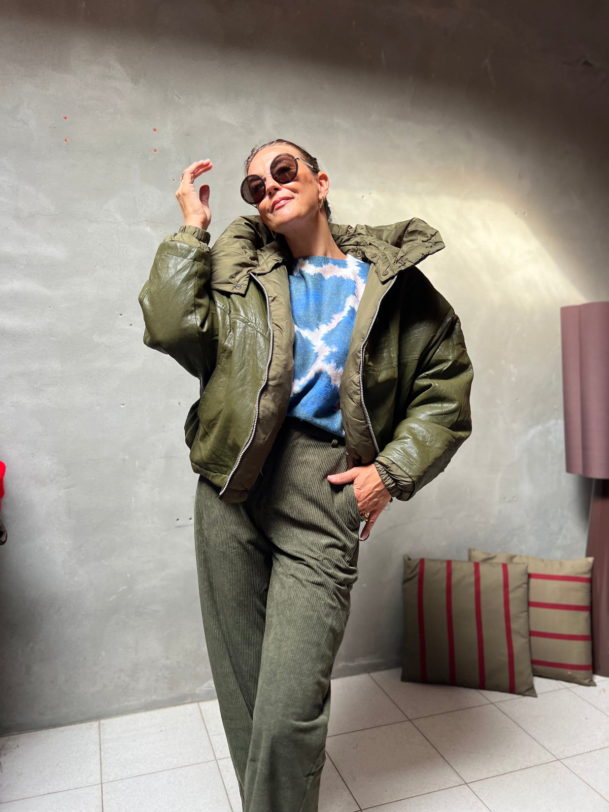JONAH PUFFER JACKET OLIVEGREEN