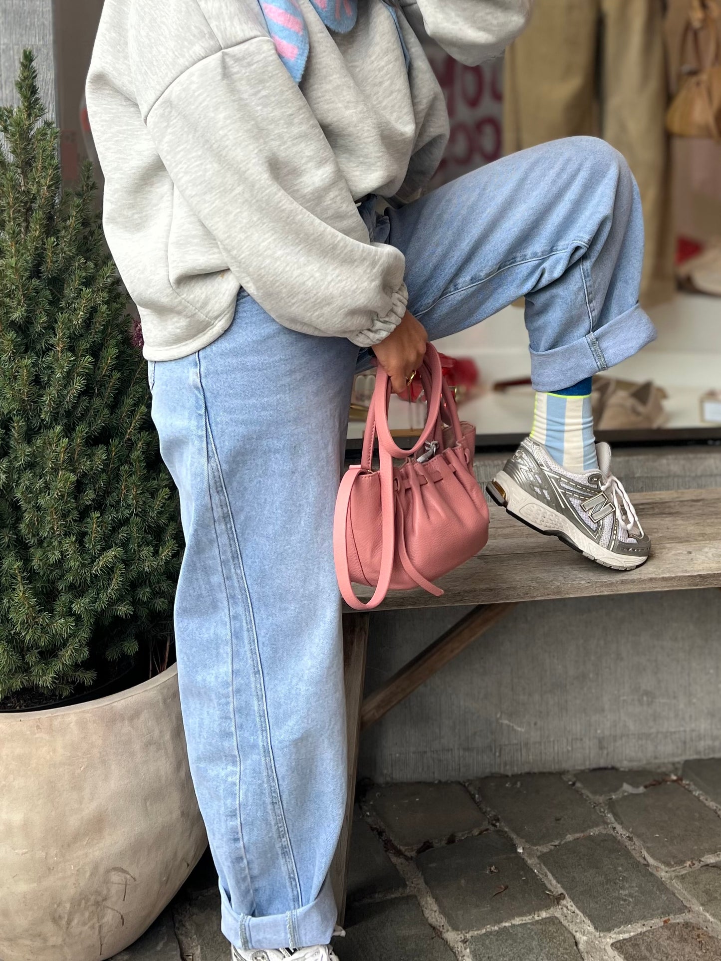 JEANS BARREL SKYBLUE