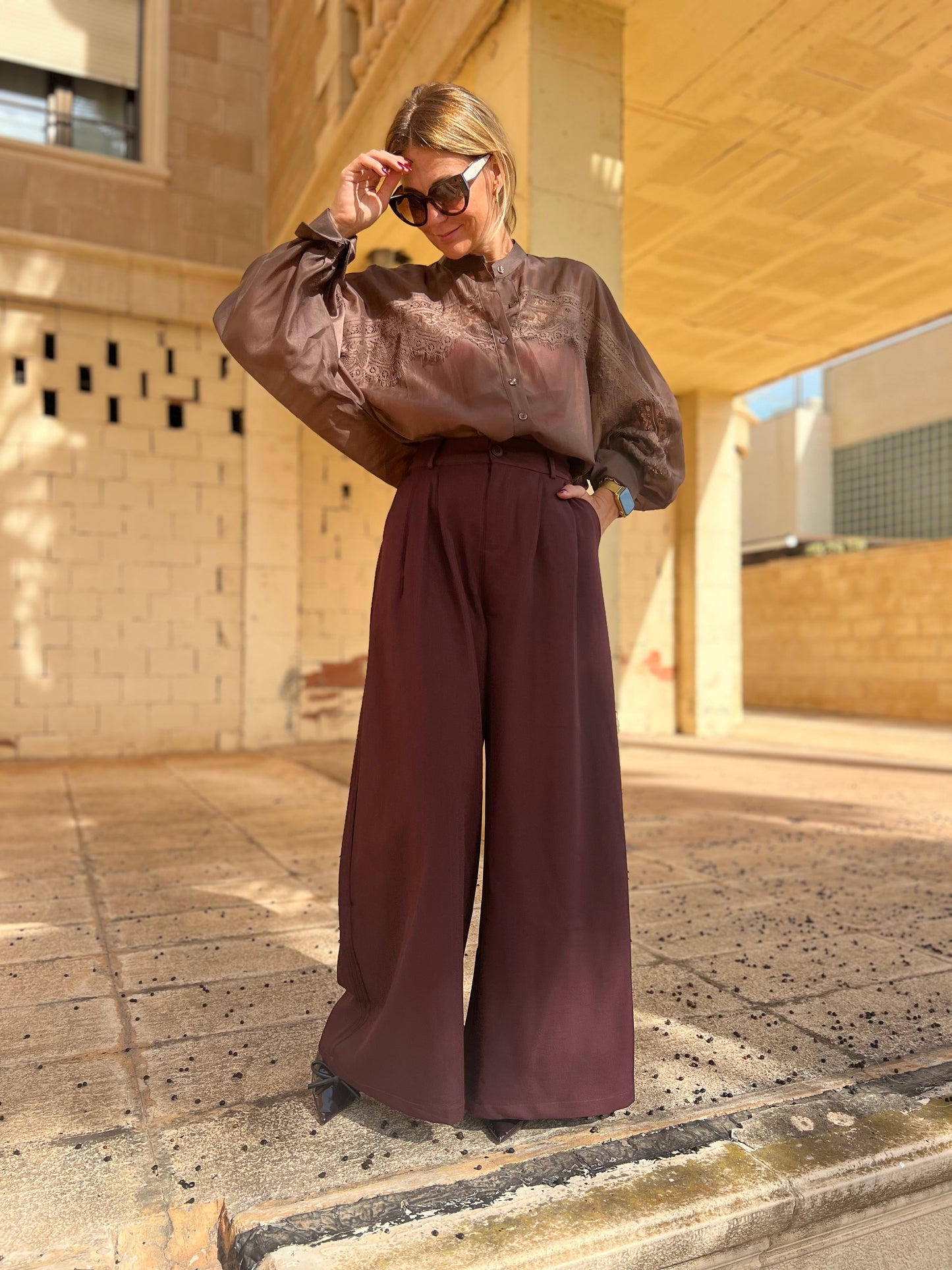 BRUME BLOUSE CHOCOLATE