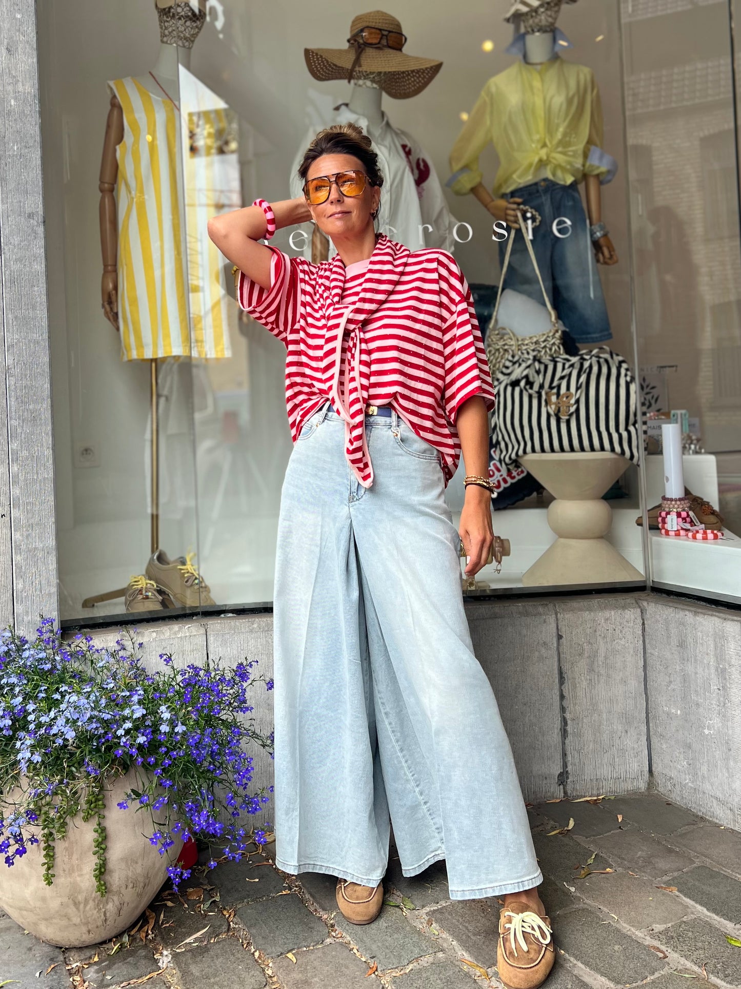 PALAZZO JEANS PANTS