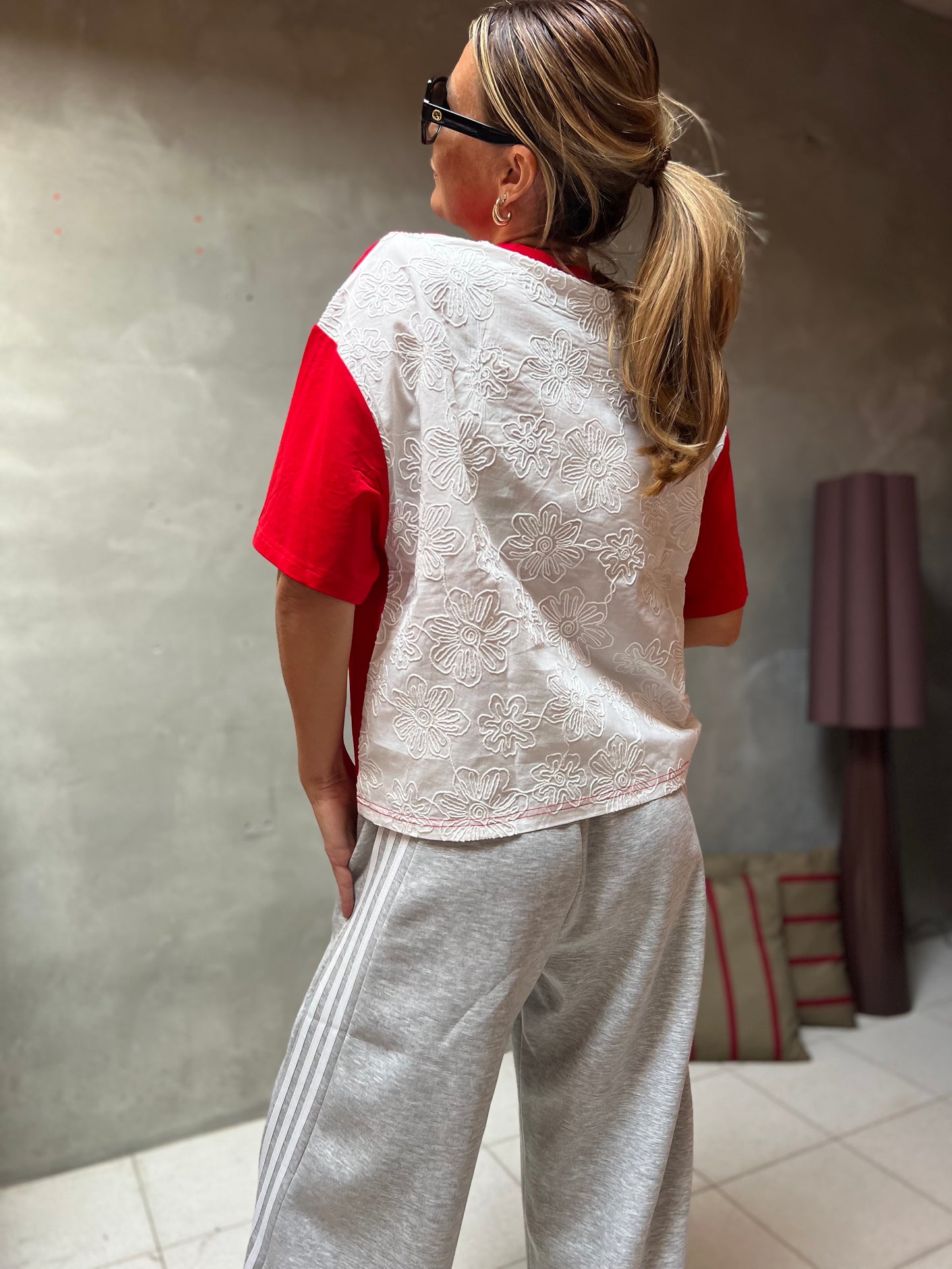 T-SHIRT RED/WHITE
